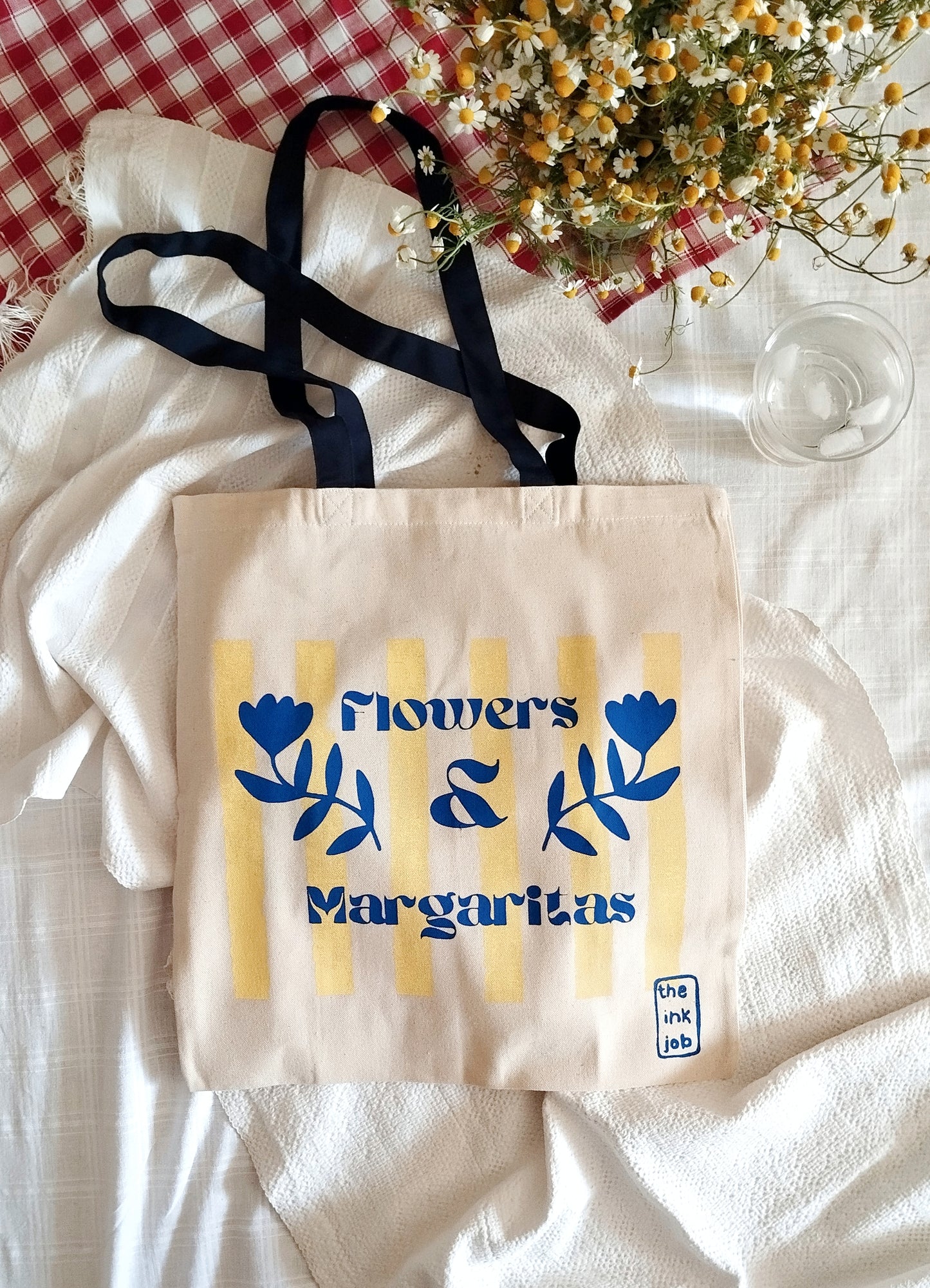 Flowers and Margaritas Tote Bag