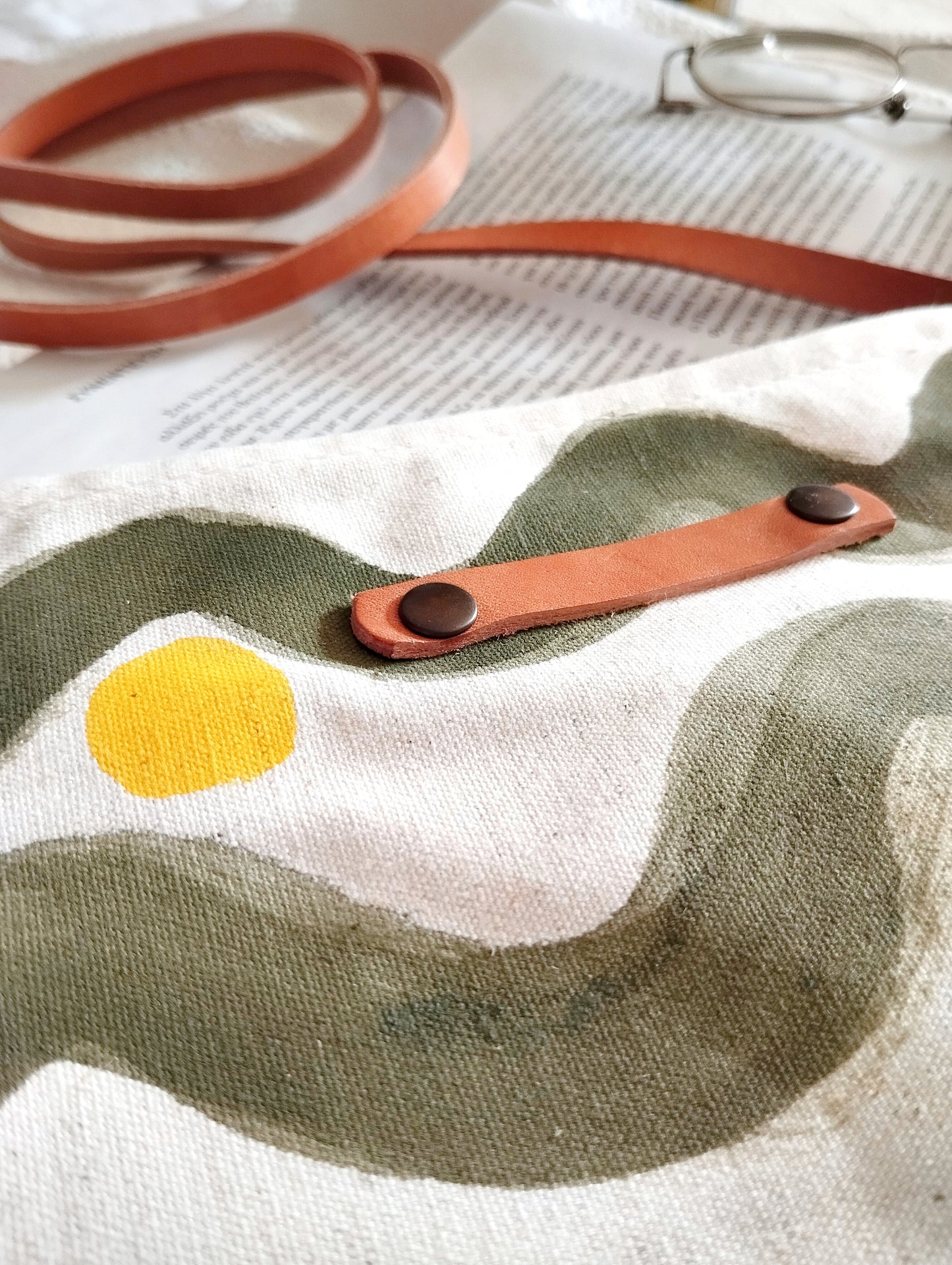 Olive Green Brushstroke Purse