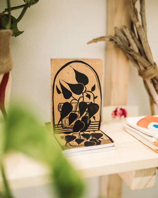 House Plant Block printed Notebook