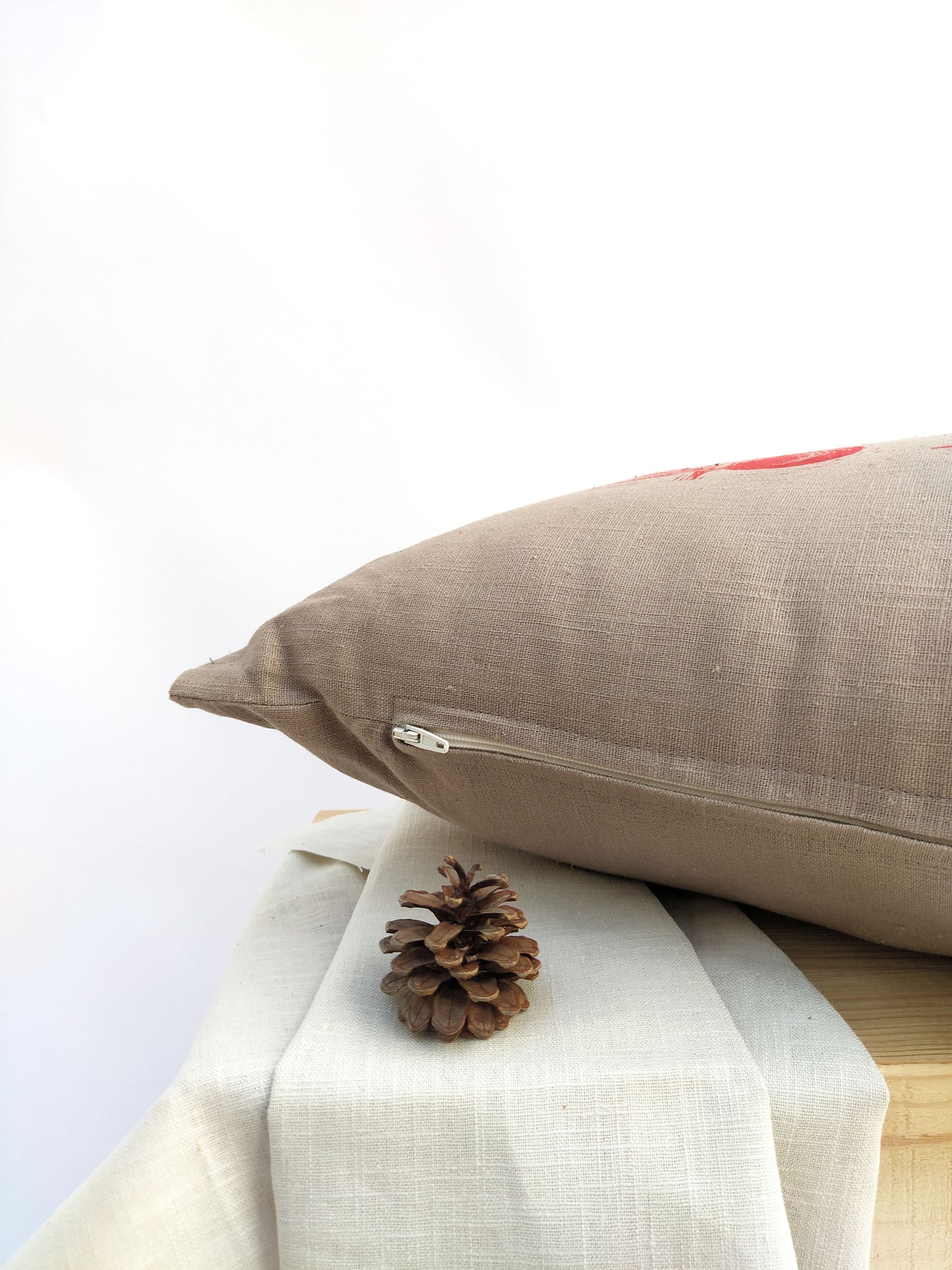 Blockprinted Lumbar Pillow Cover