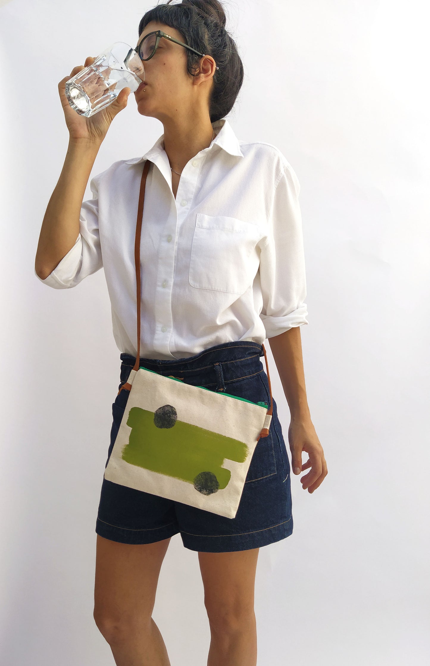 Brushstroke Crossbody Bag
