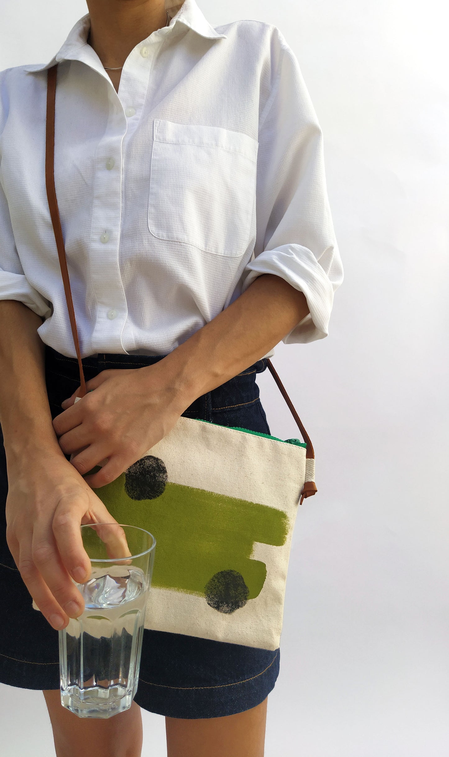 Brushstroke Crossbody Bag