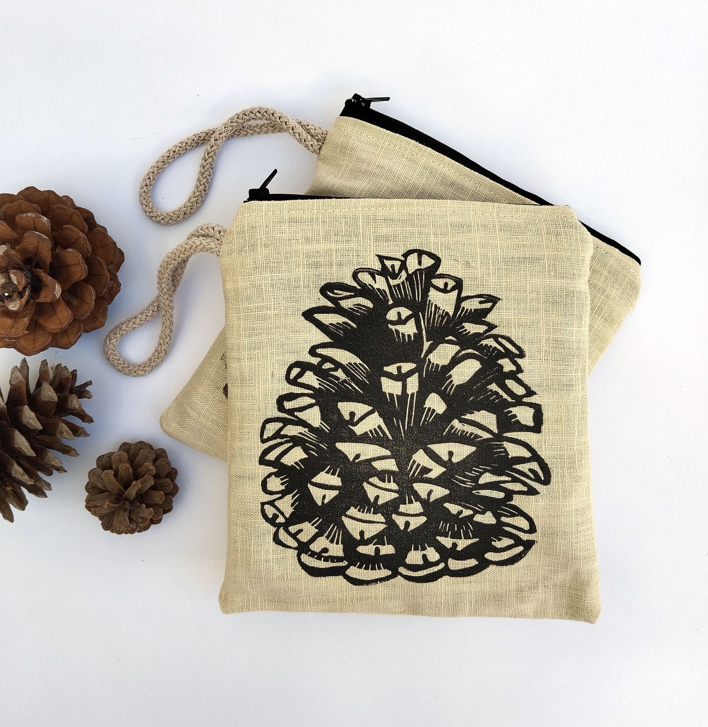 Pine Cone Make up Bag