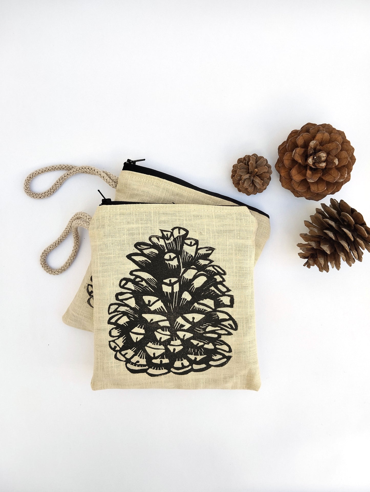 Pine Cone Make up Bag