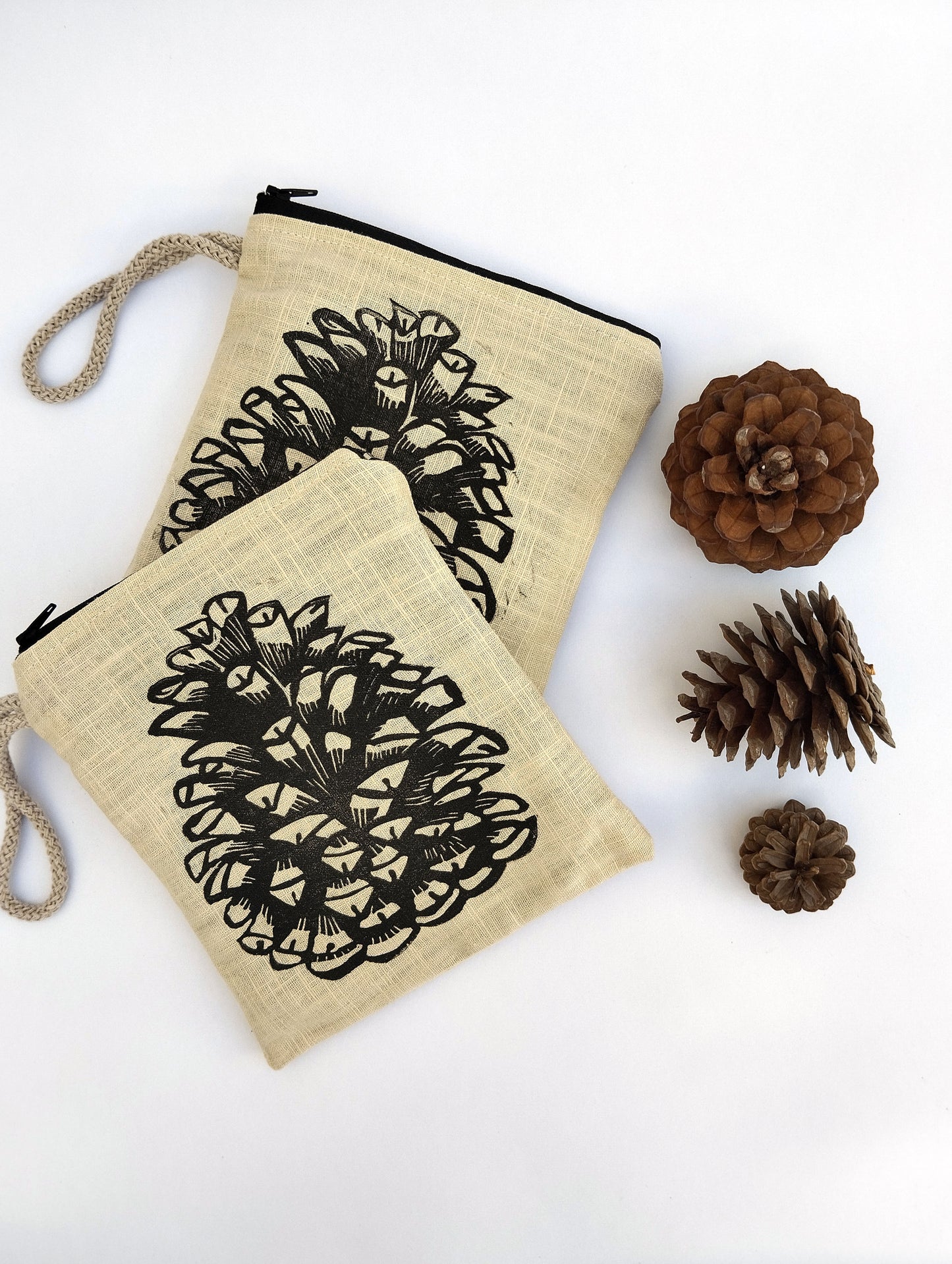 Pine Cone Make up Bag