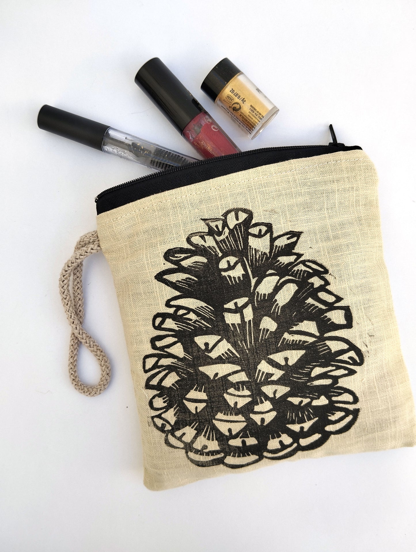 Pine Cone Make up Bag