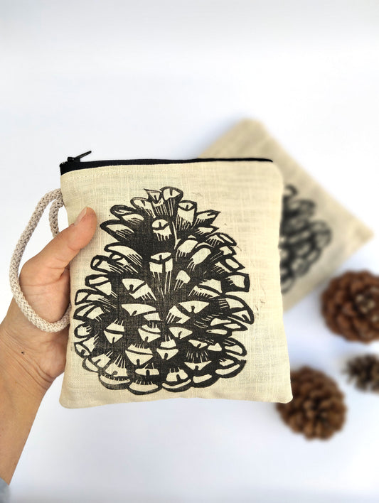 Pine Cone Make up Bag