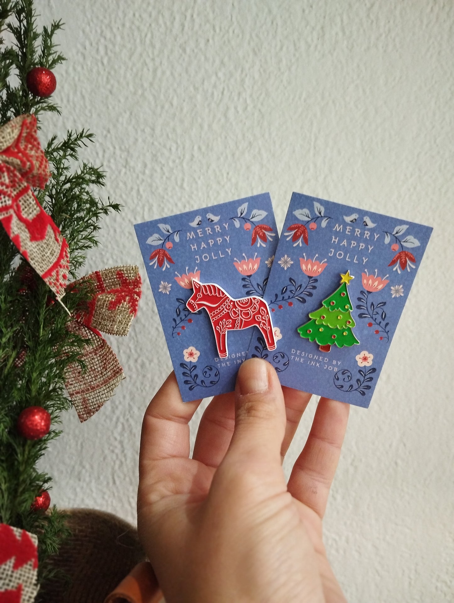 Χριστουγεννιάτικη Καρφίτσα Σμάλτου