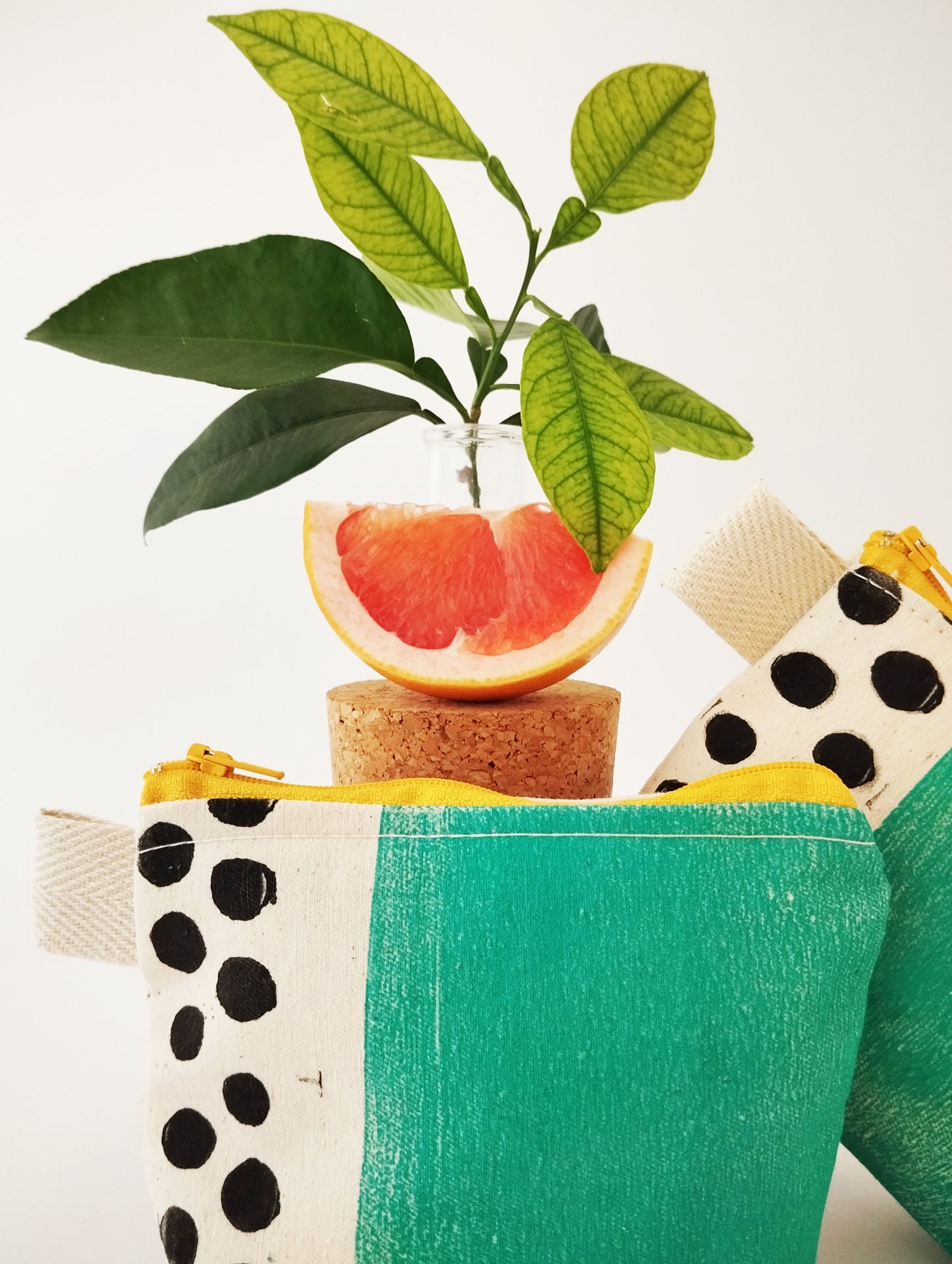 Teal Blue Zipper Pouch