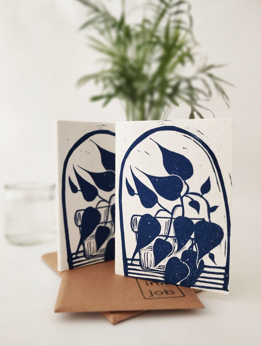House Plant Print A6 Notebook