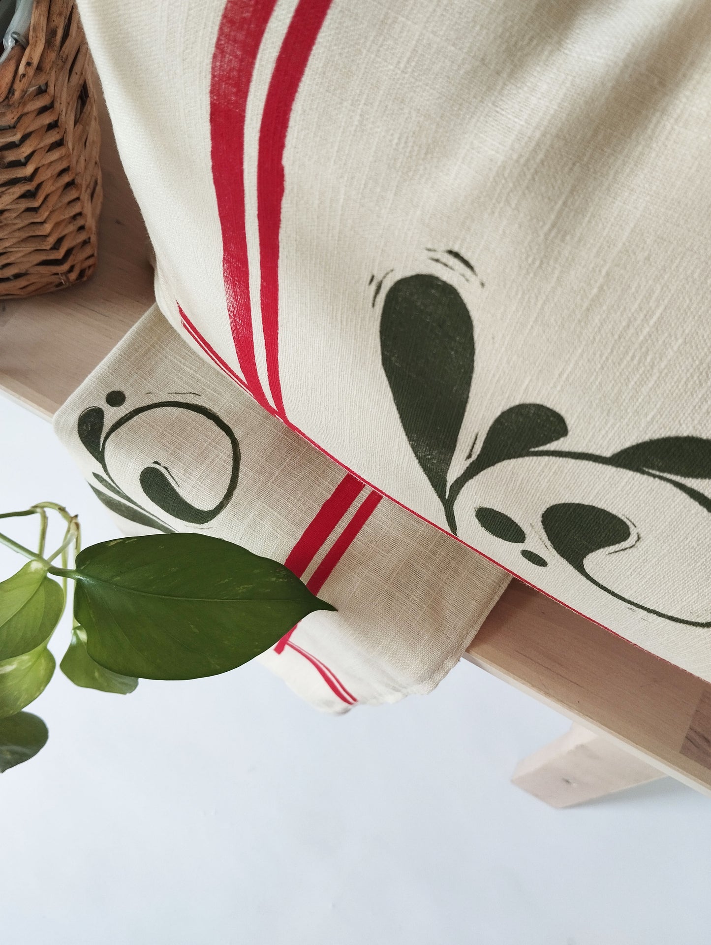 Vintage Inspired Motif Lumbar Cushion