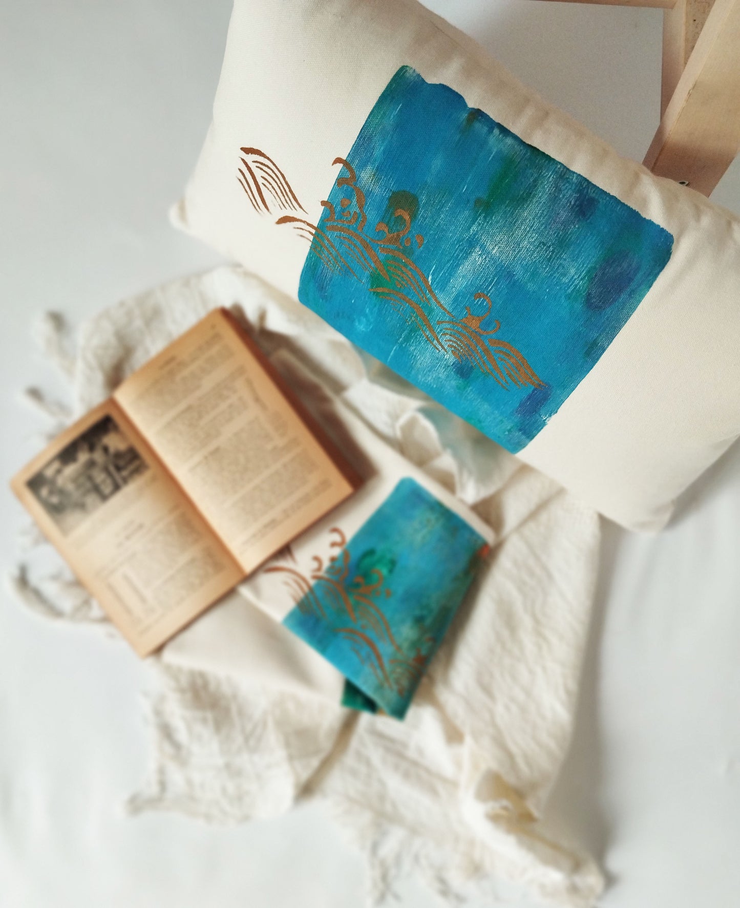 Japanese Wave Inspired Cushion