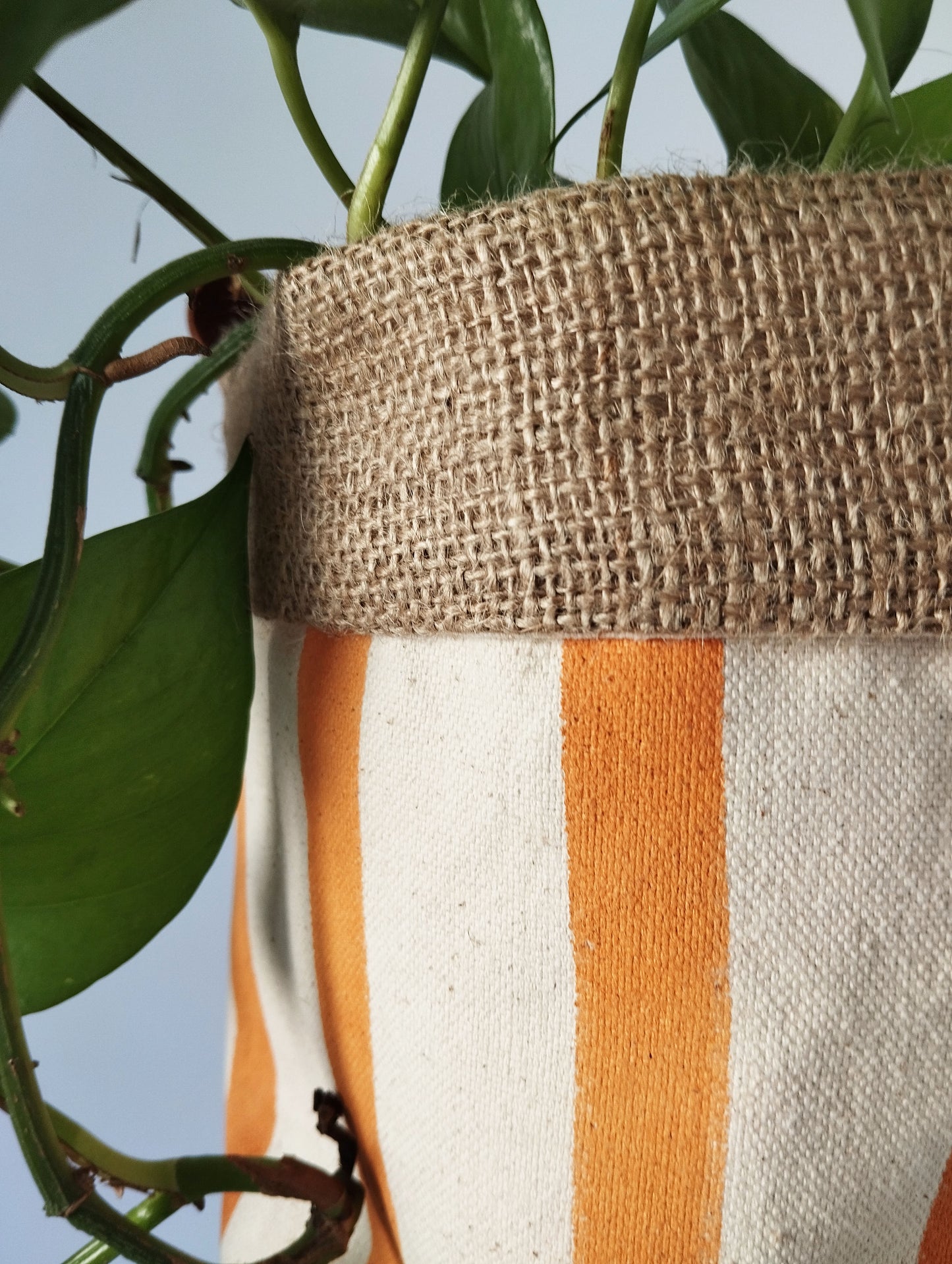 Medium Striped Indoor Planter