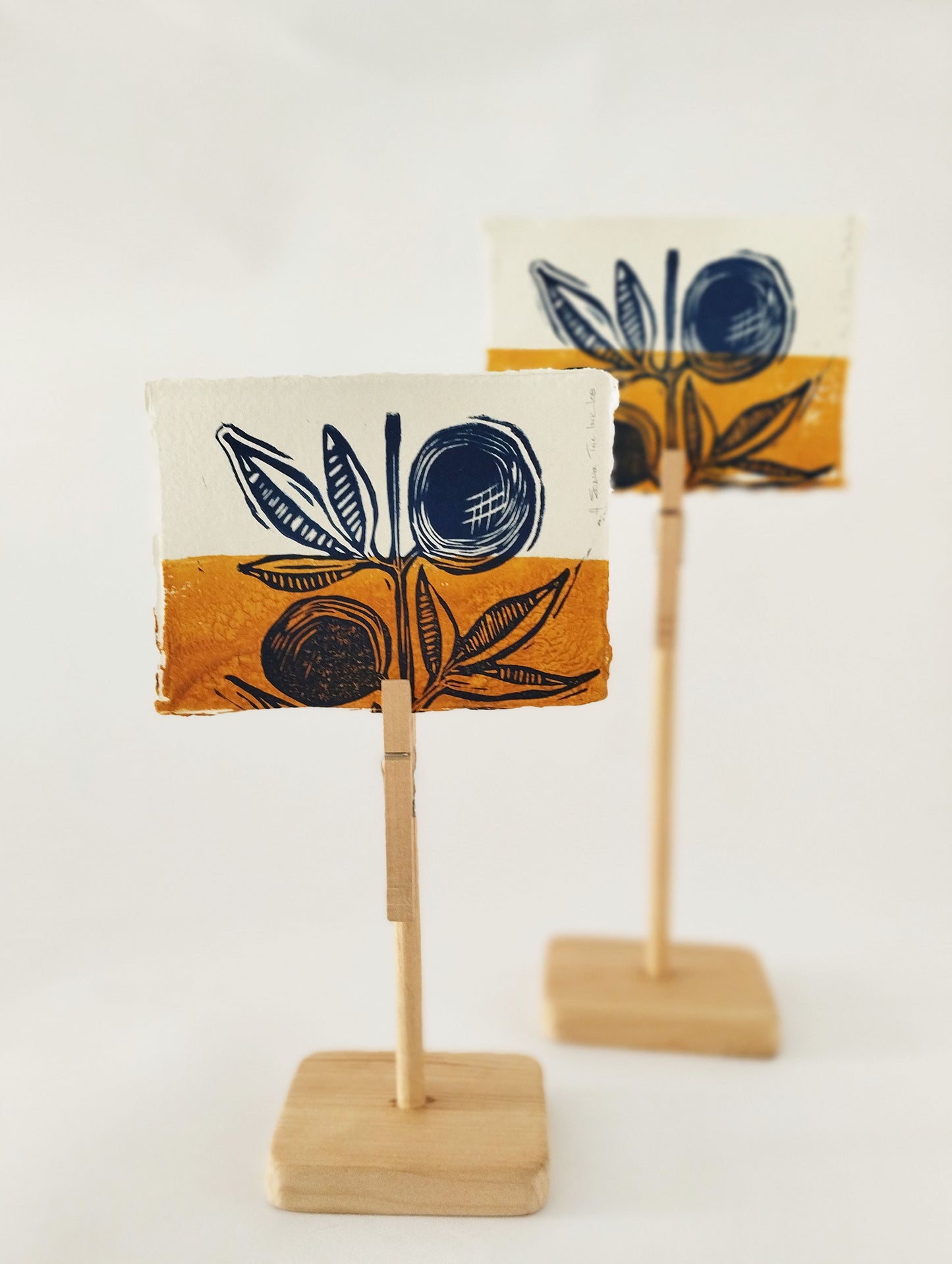Original Handmade Linoprint 'The Crop'