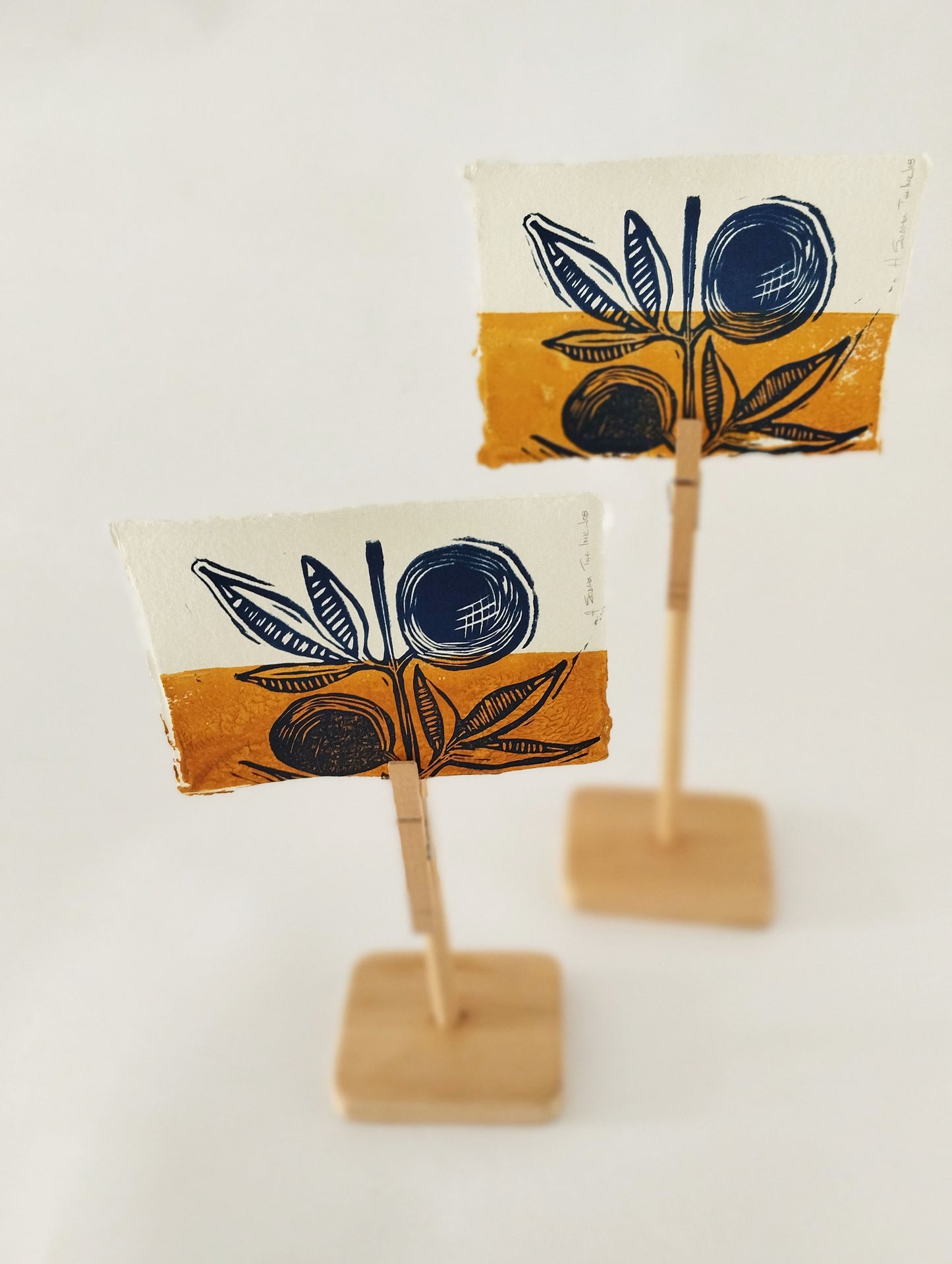 Original Handmade Linoprint 'The Crop'