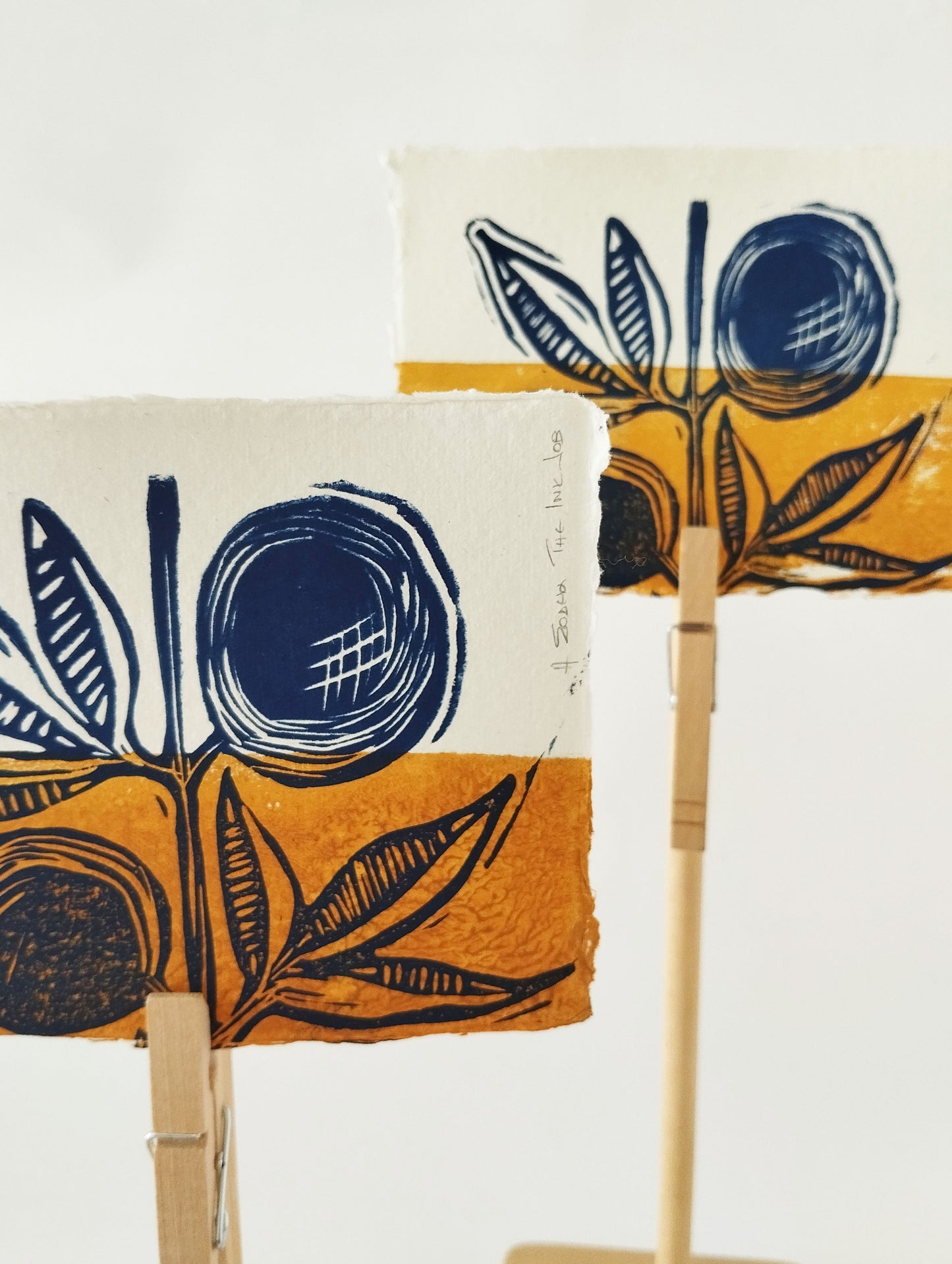 Original Handmade Linoprint 'The Crop'