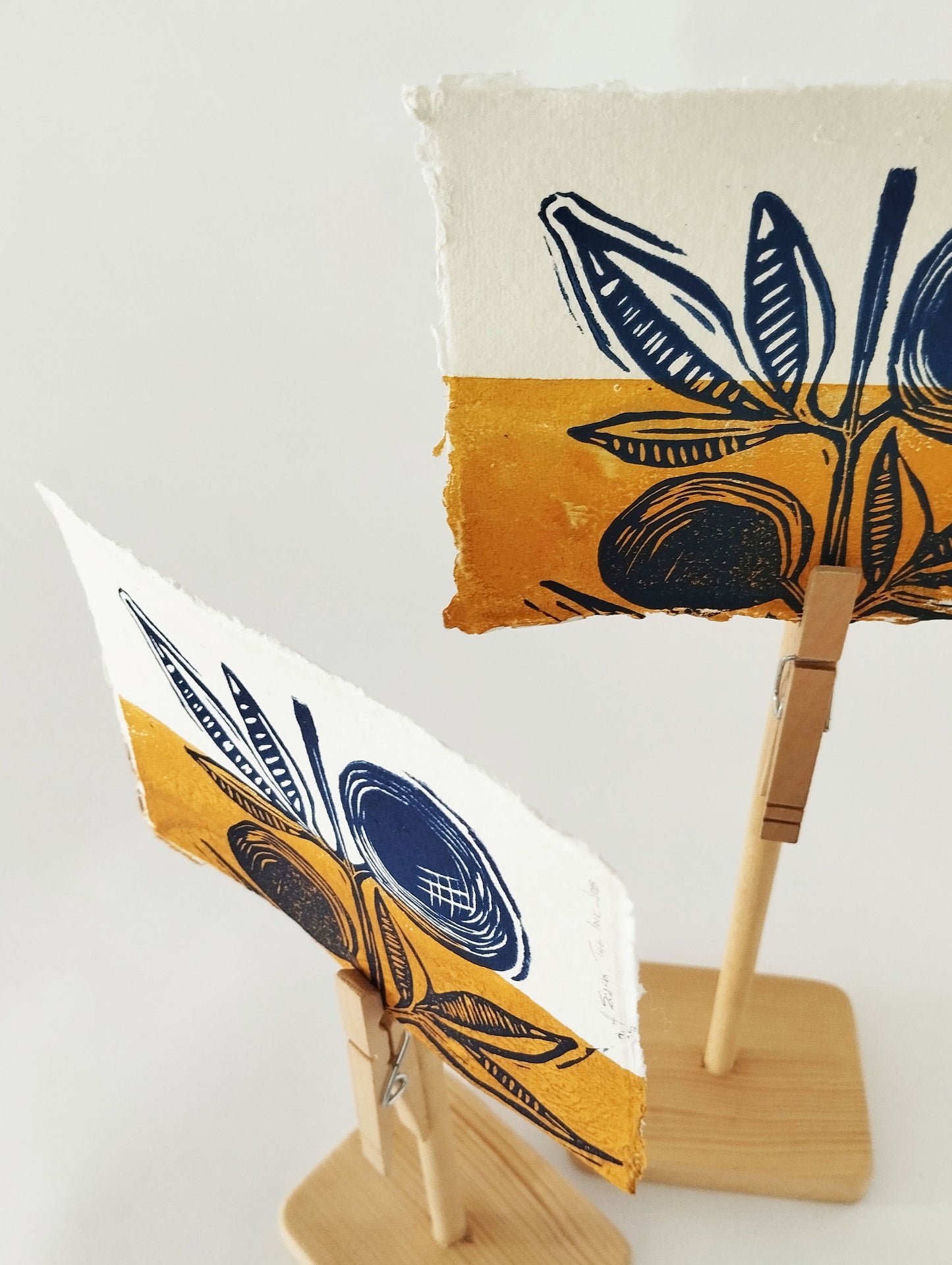 Original Handmade Linoprint 'The Crop'