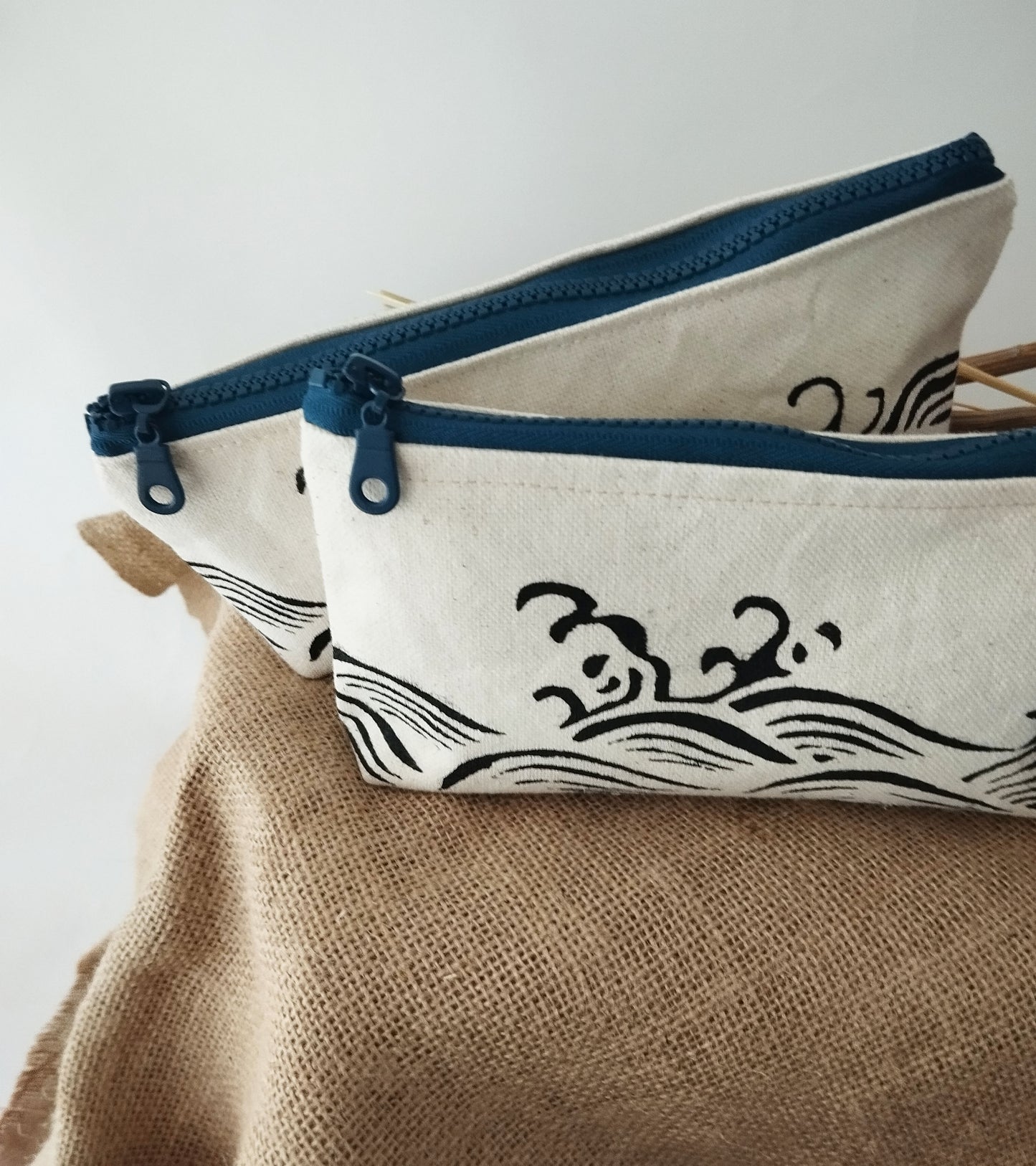Japanese Wave Cosmetic Purse