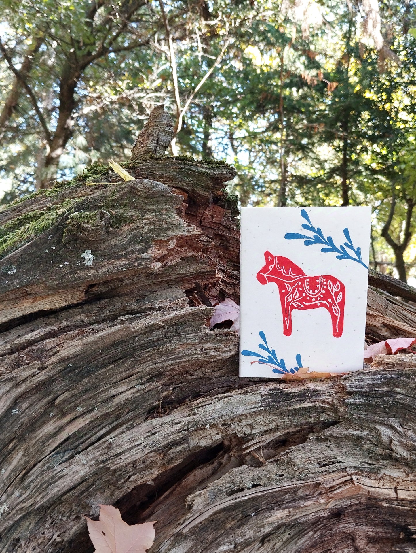 Σημειωματάριο με Σουηδικό Χριστουγεννιάτικο Αλογάκι