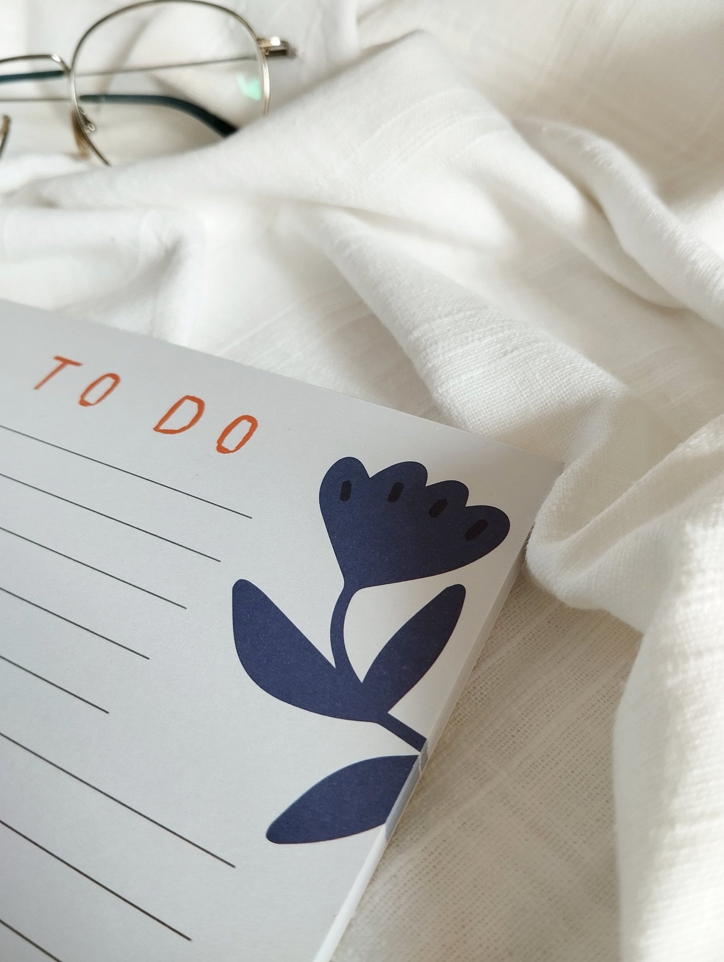 Scandi Winter Flower Notepad