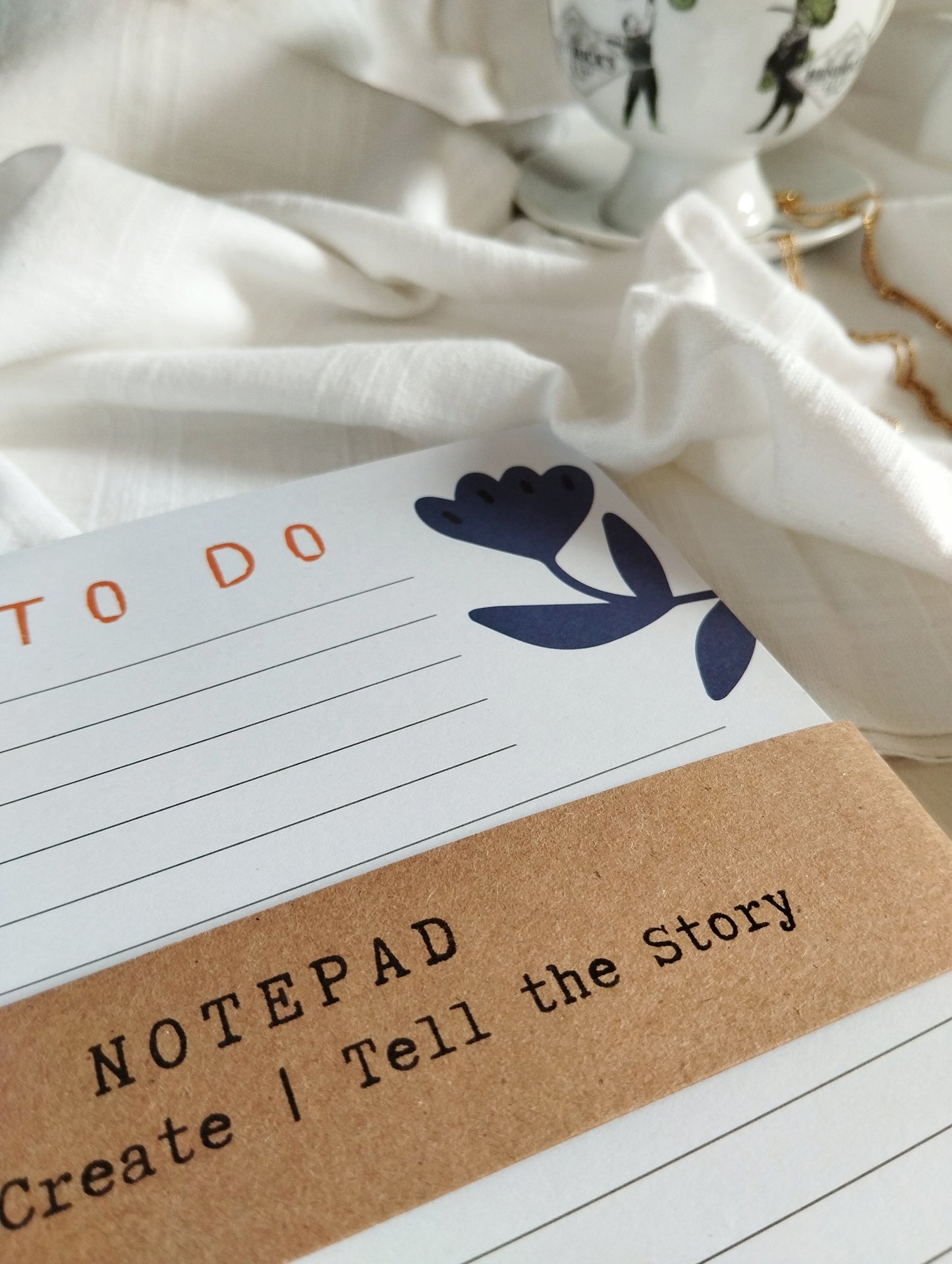 Scandi Winter Flower Notepad