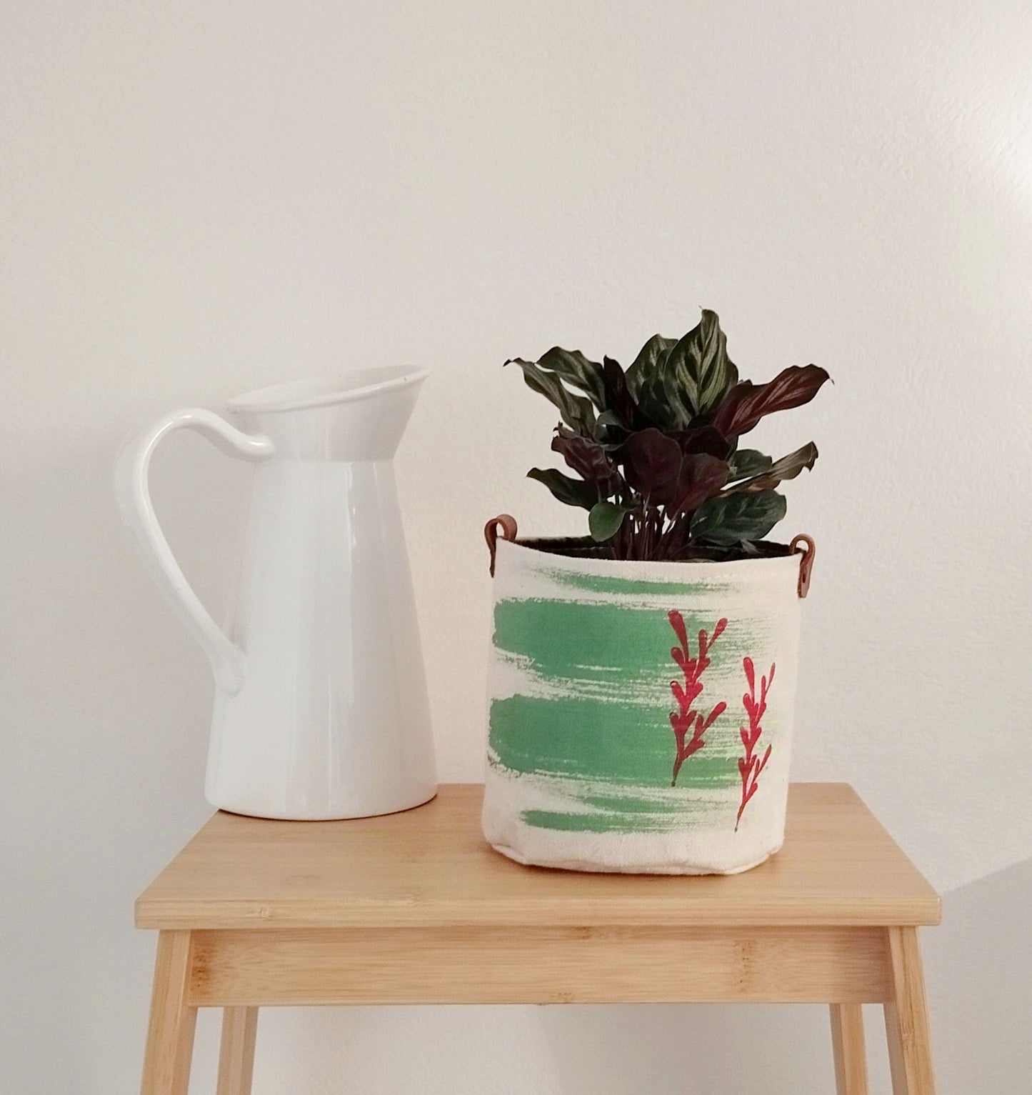 Mint Green Plant Basket