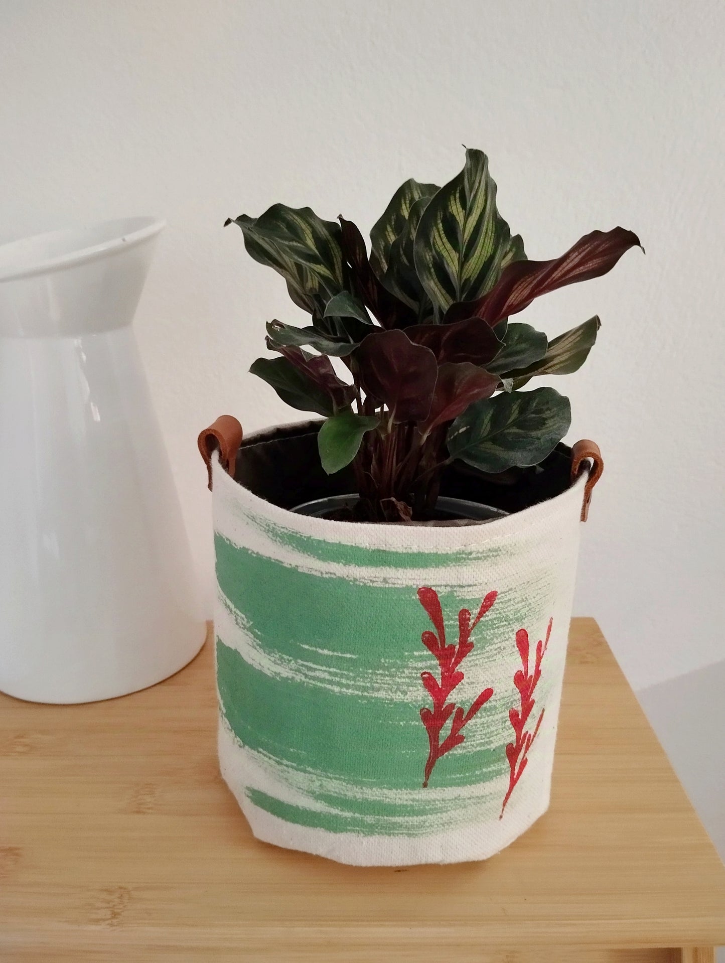 Mint Green Plant Basket
