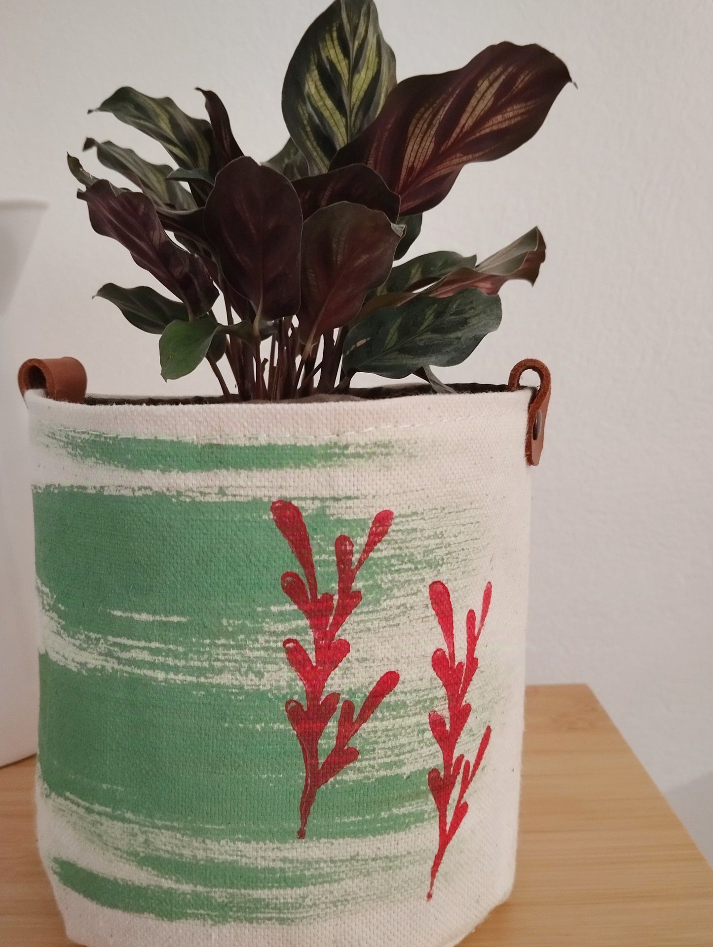 Mint Green Plant Basket