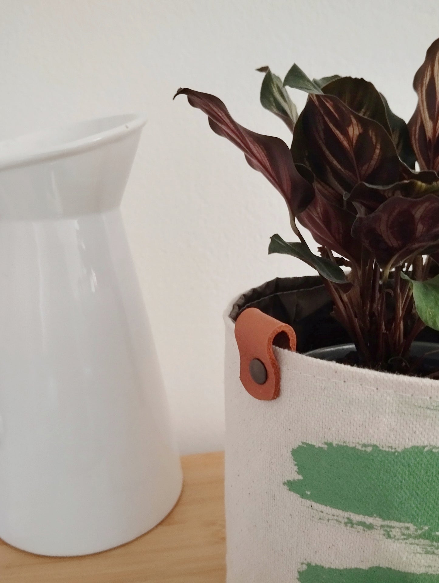 Mint Green Plant Basket