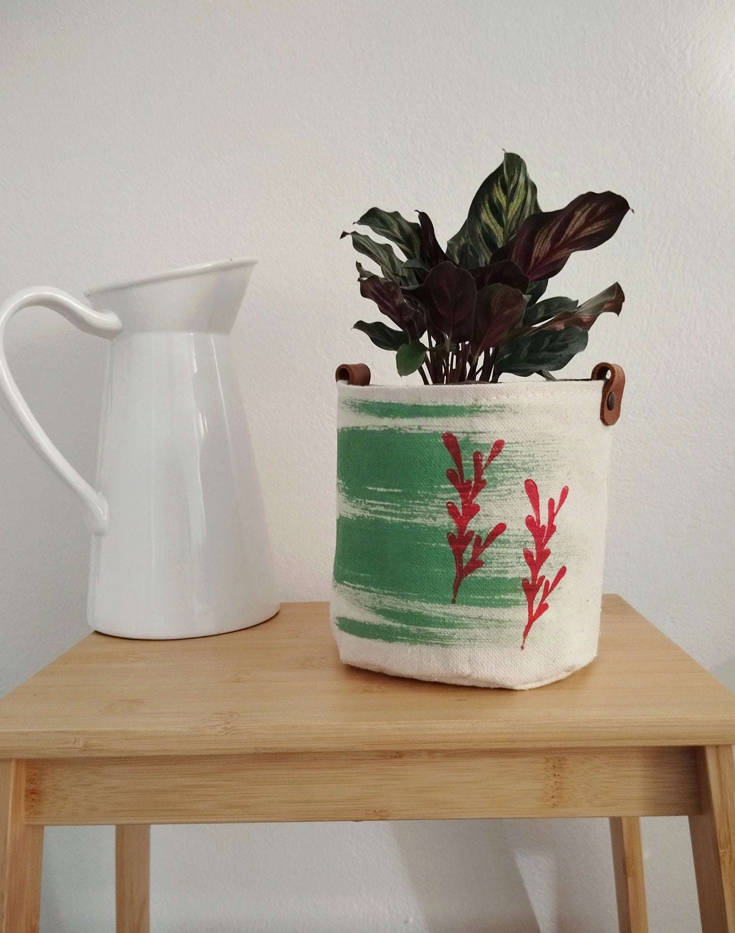 Mint Green Plant Basket