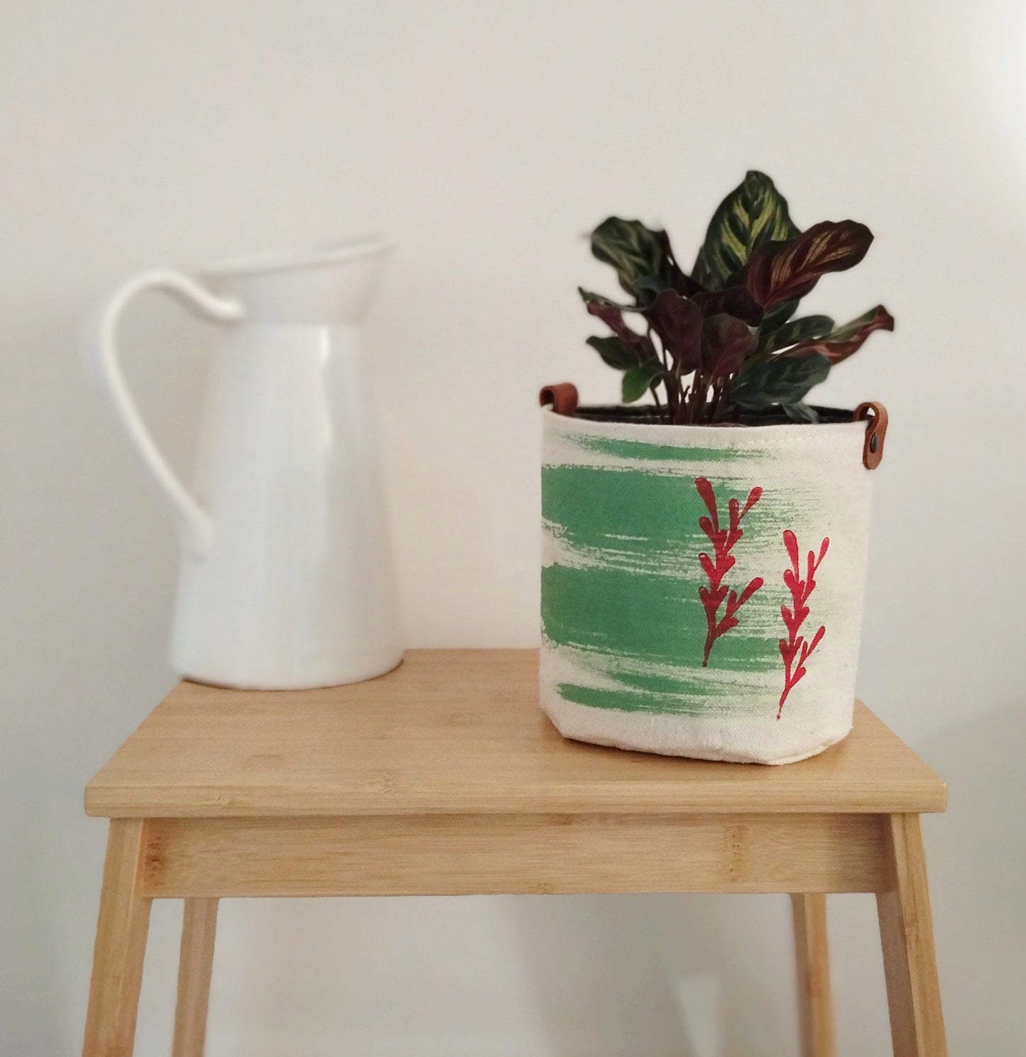 Mint Green Plant Basket