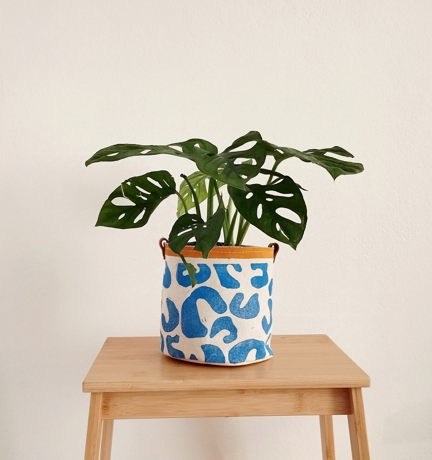 Funky Blue Fabric Planter
