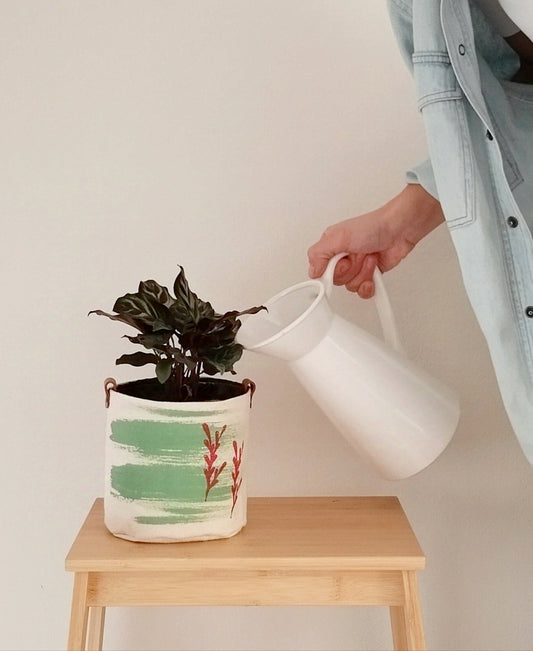 Mint Green Plant Basket