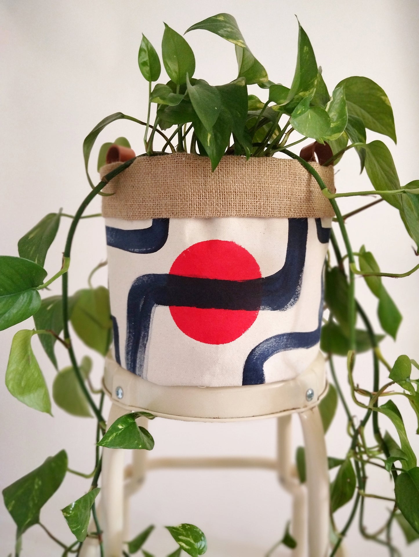 Modern Hand Painted Plant Pot Cover