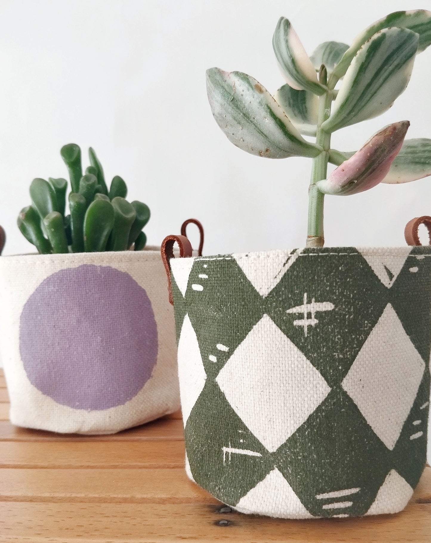 Set of 2 Mini Decorative Planters