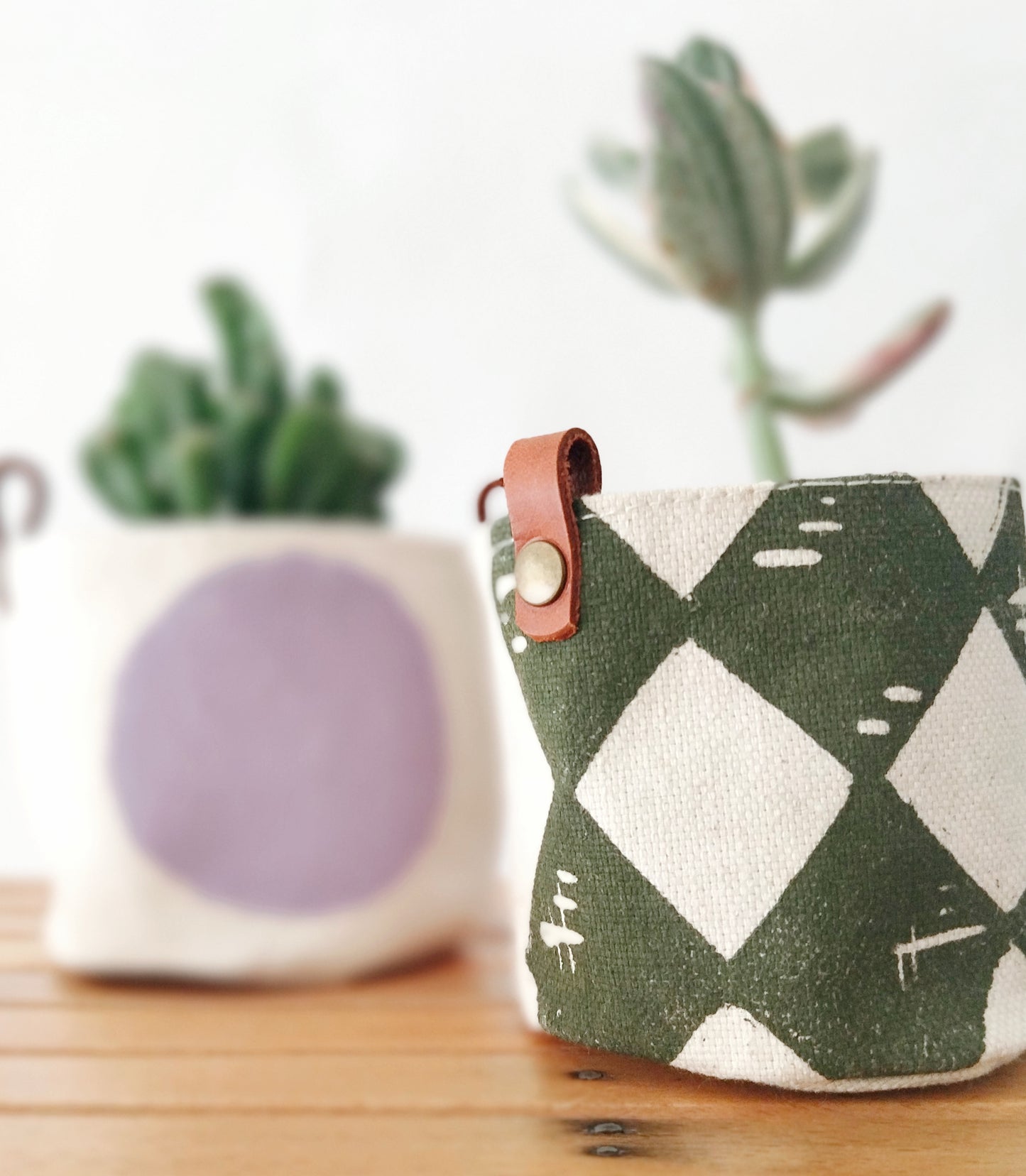 Set of 2 Mini Decorative Planters