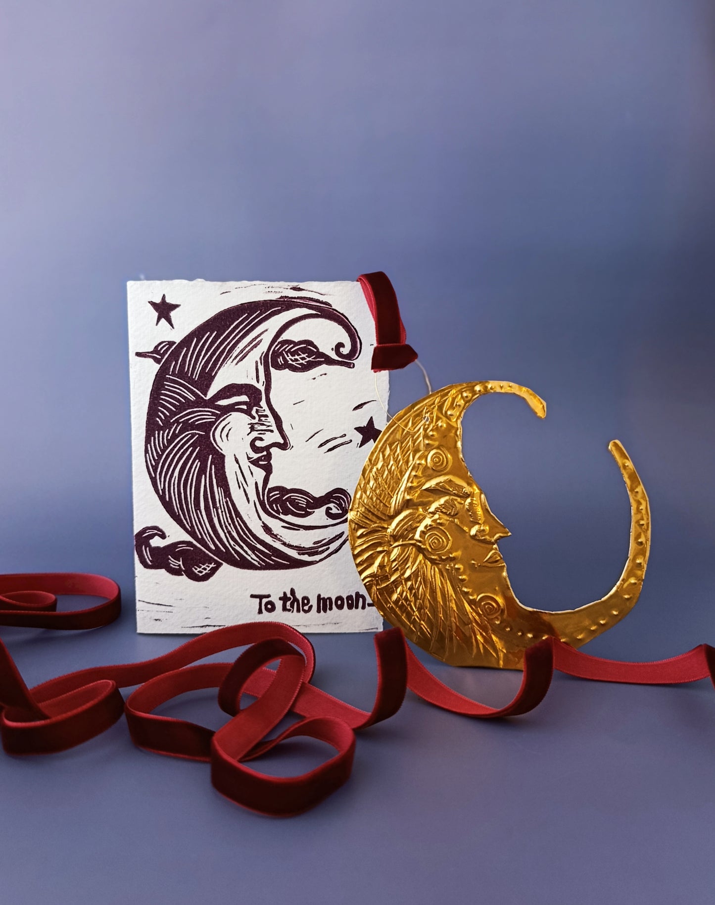 To the Moon and Back Valentine's Day Card