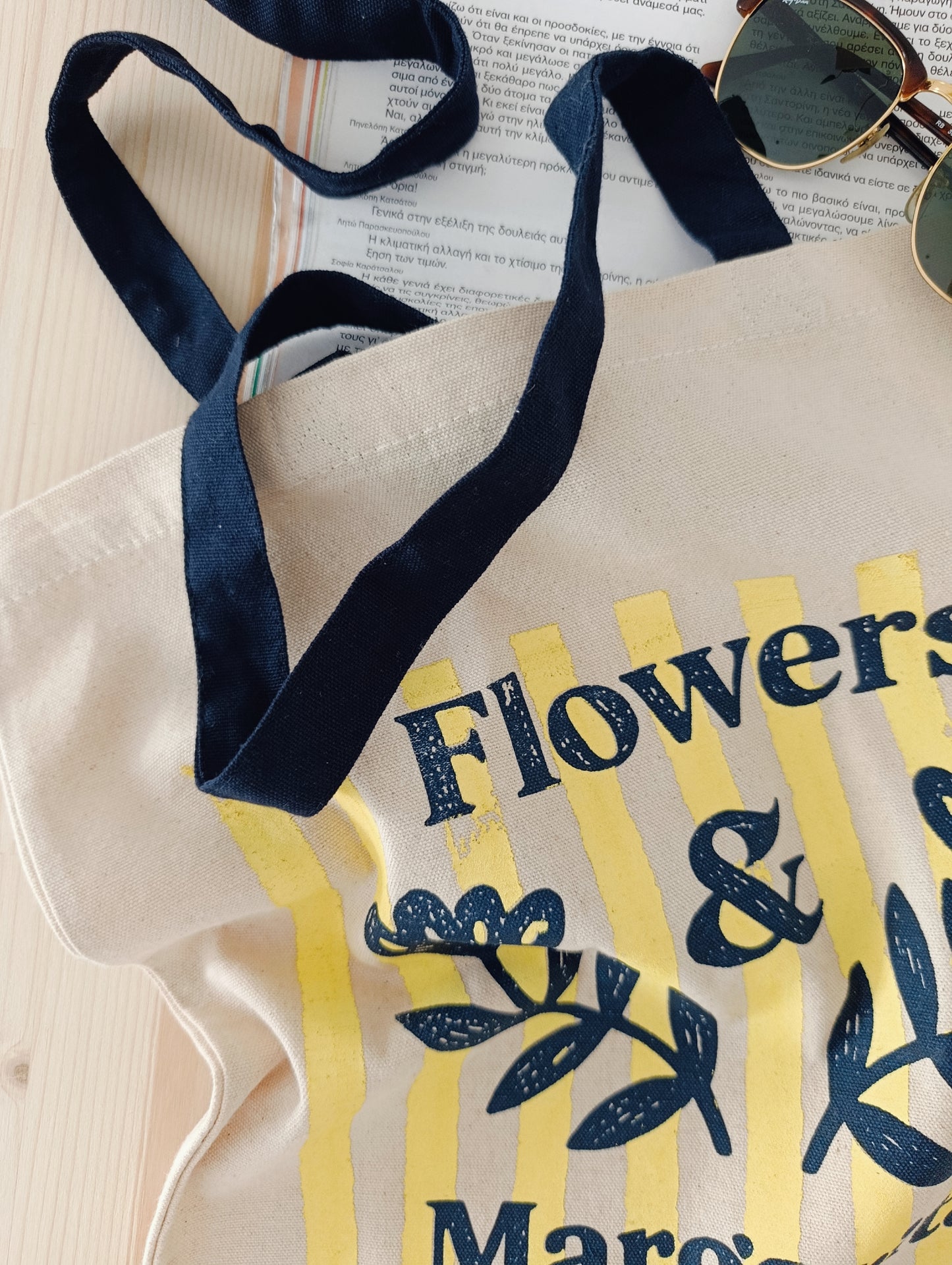 Flowers and Margaritas Tote Bag