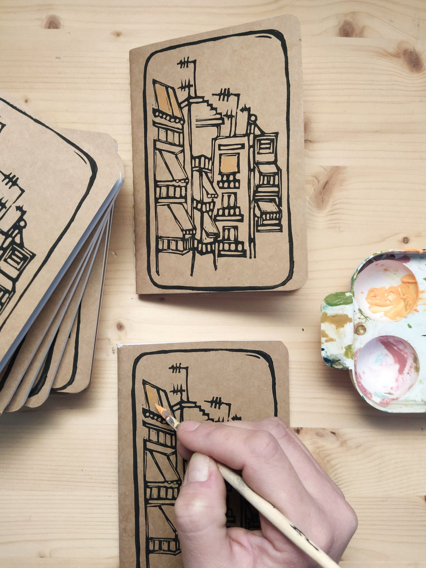 Athens Cityscape A6 Notebook