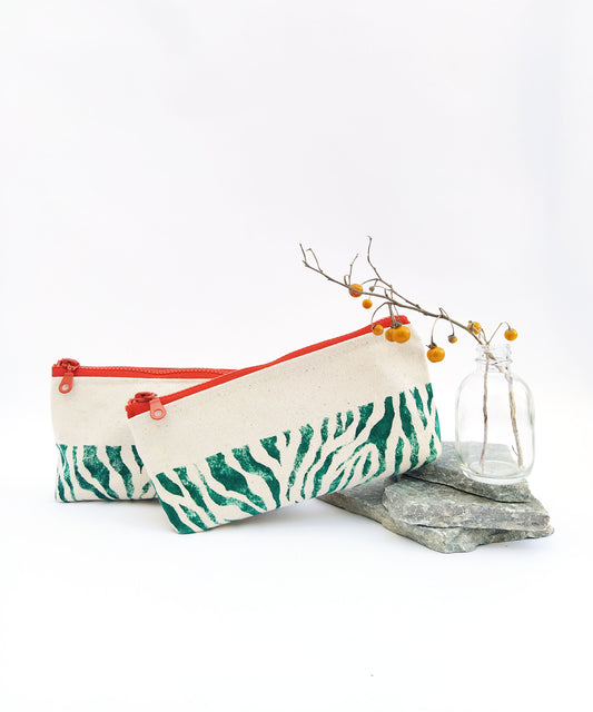 Turquoise Animal Print Toiletry Bag