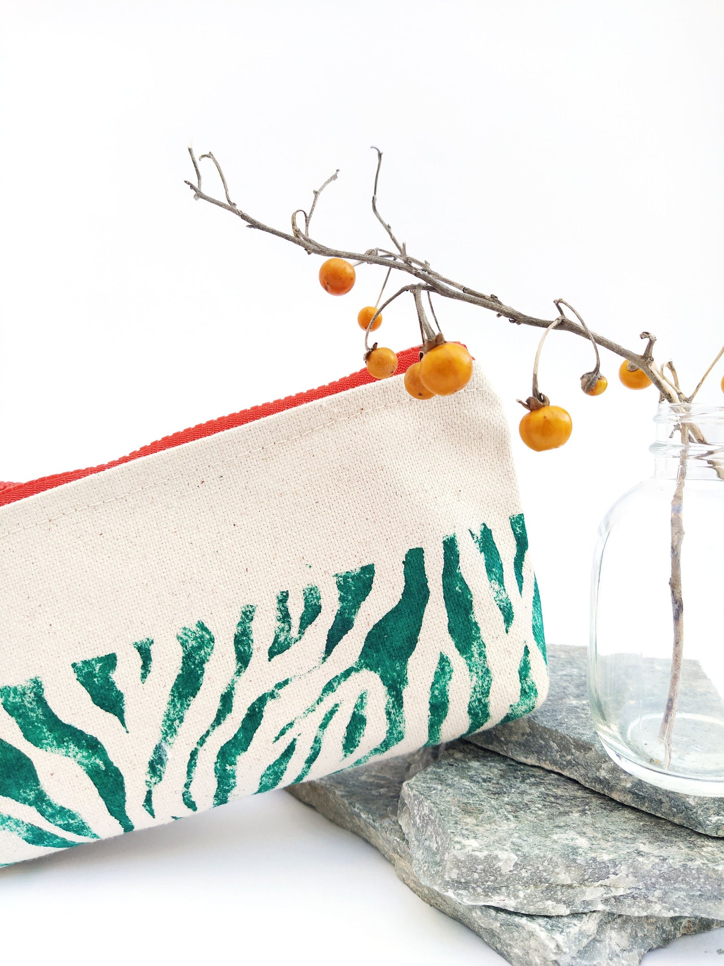 Turquoise Animal Print Toiletry Bag