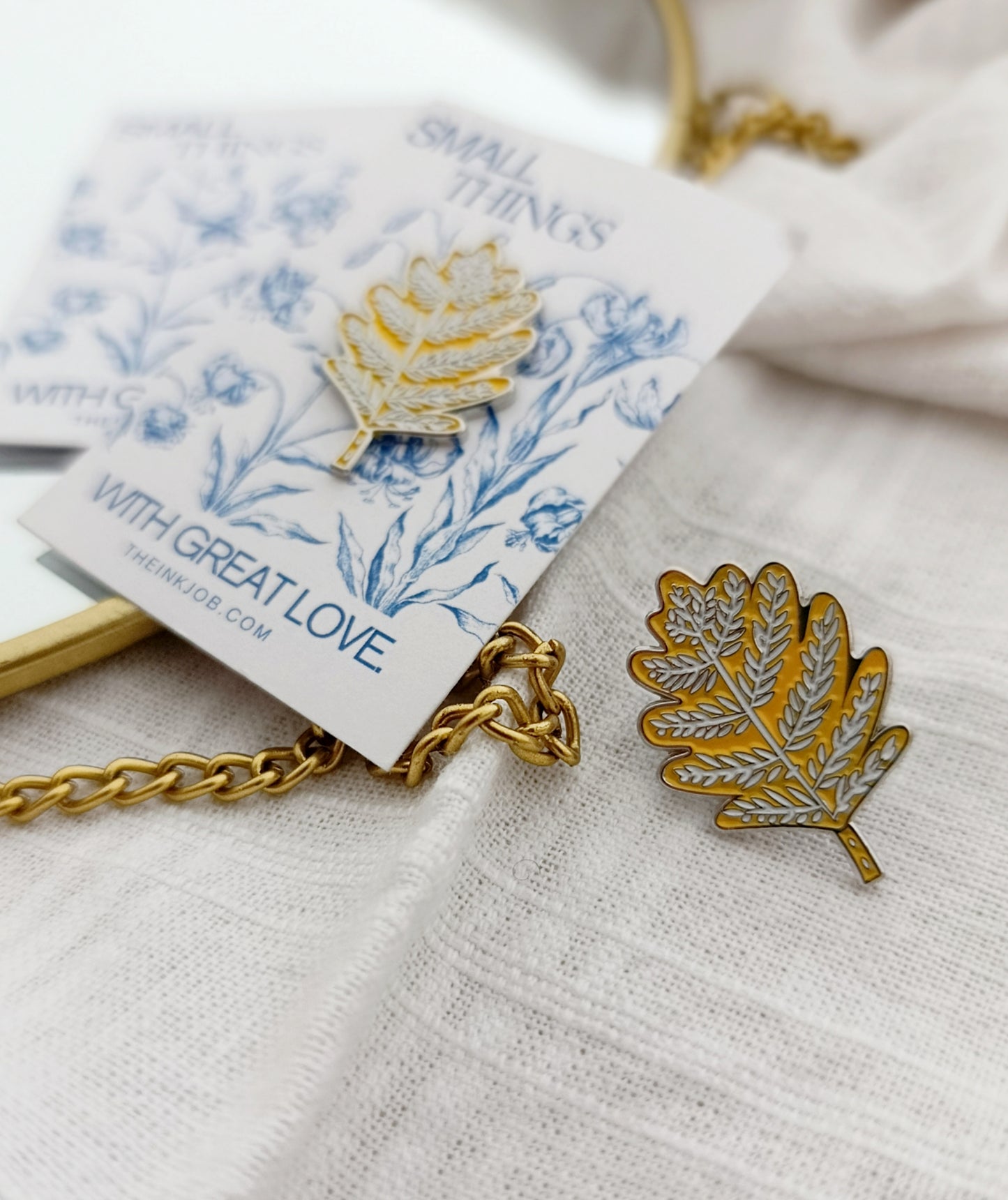 Oak Leaf Enamel Pin