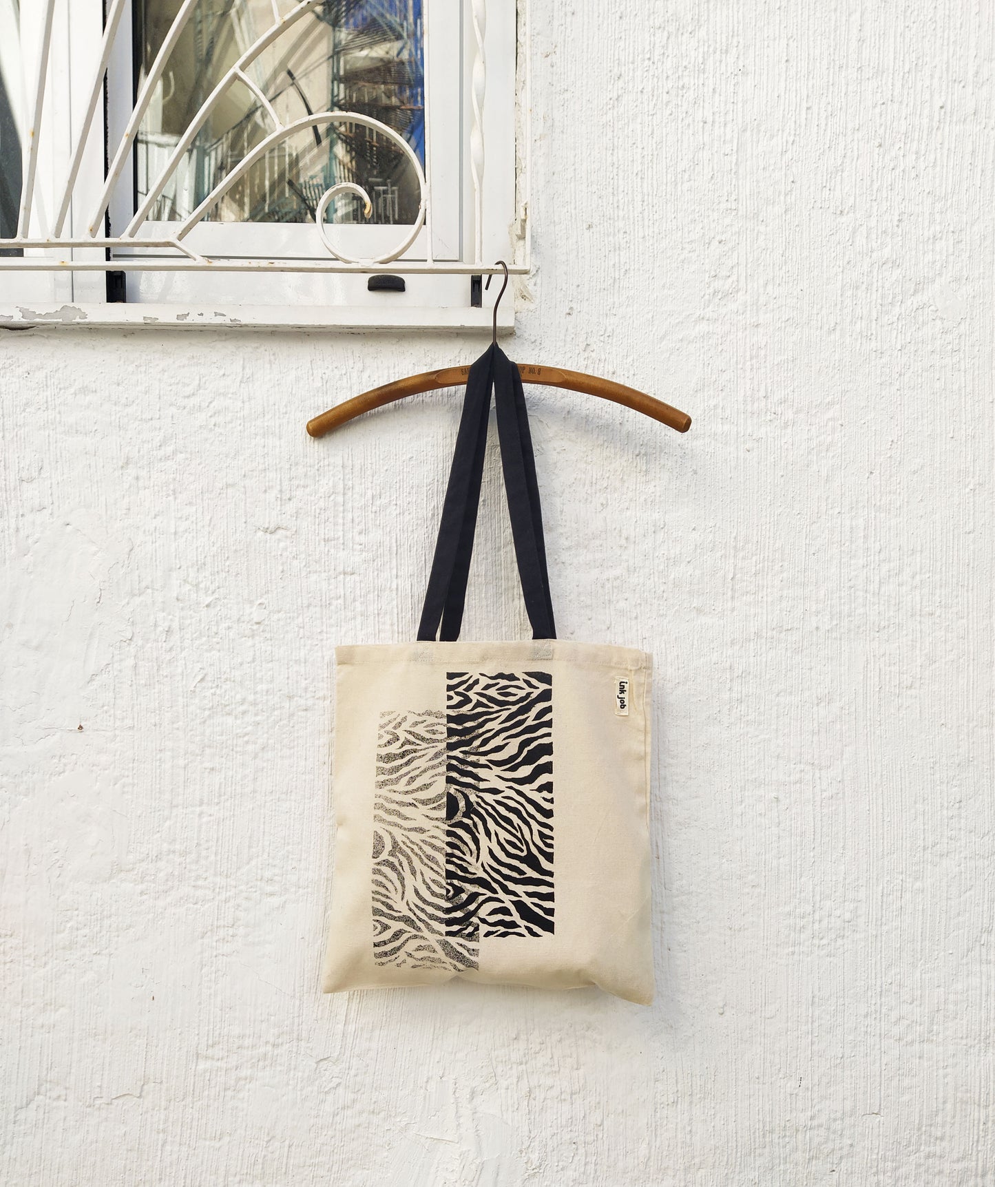 Stylish Zebra Print Tote Bag