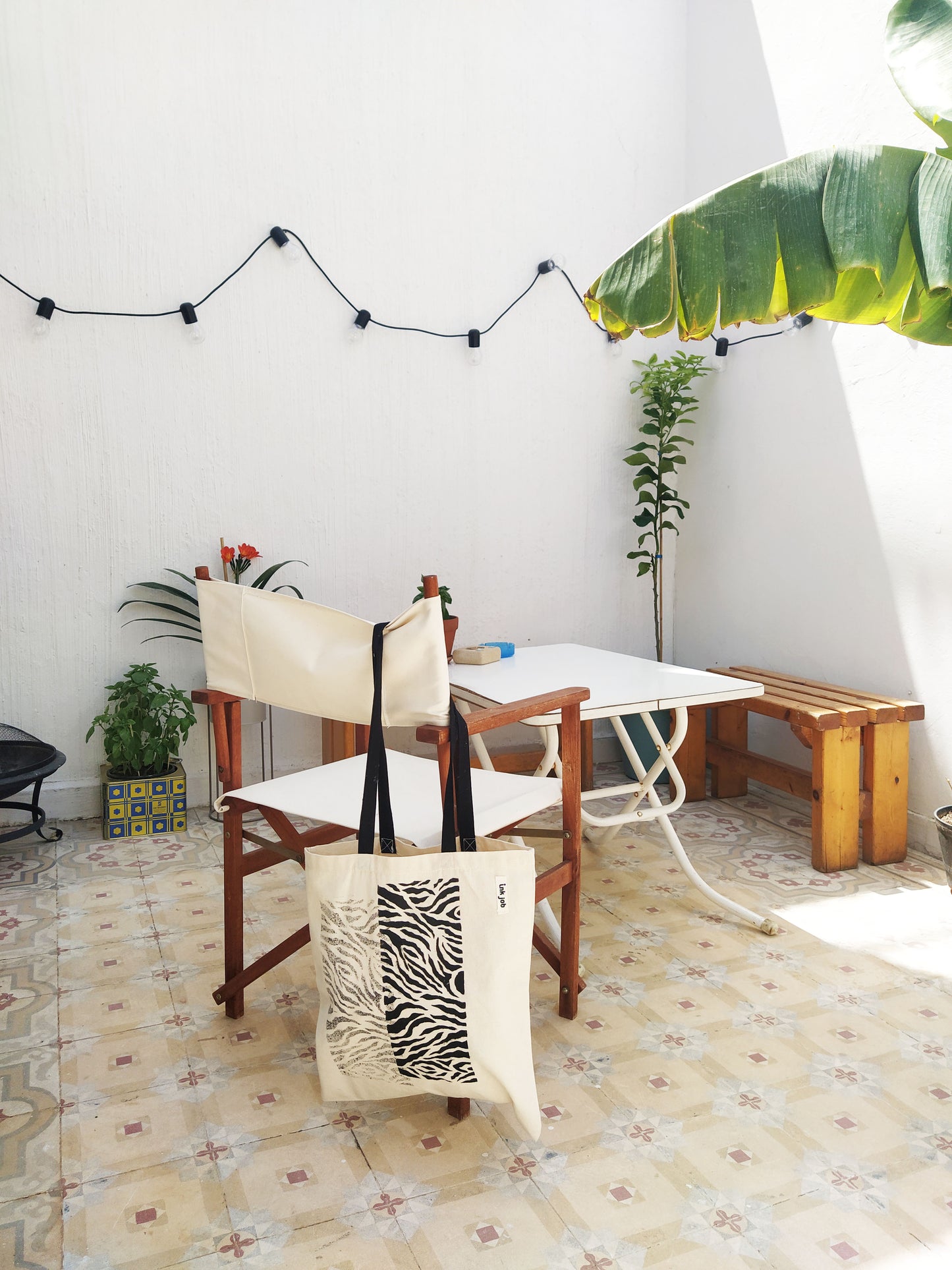 Stylish Zebra Print Tote Bag