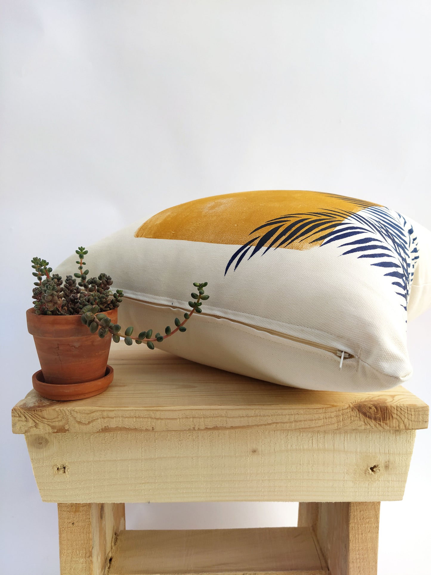 Palm Leaf Decorative Cushion Cover