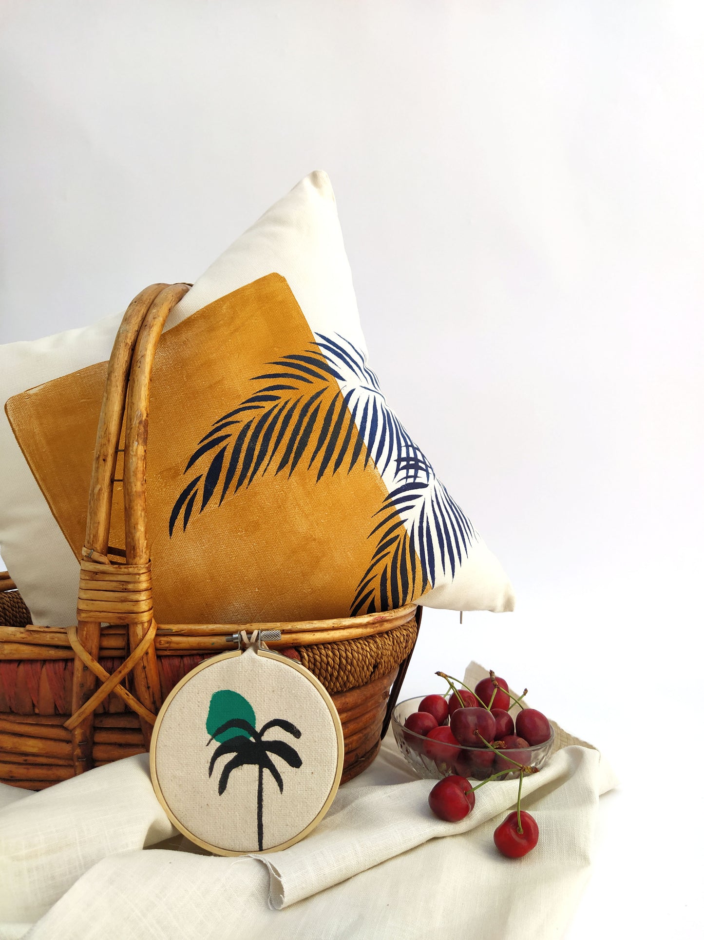 Palm Leaf Decorative Cushion Cover