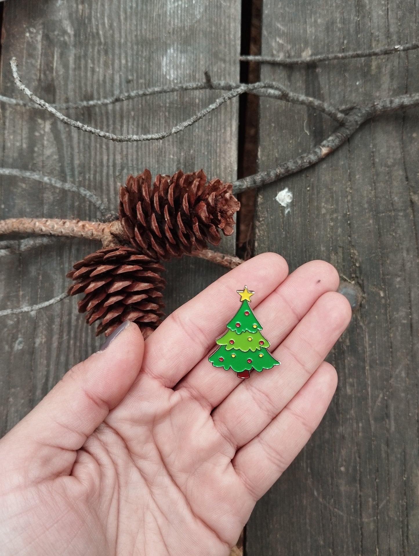 Χριστουγεννιάτικη Καρφίτσα Σμάλτου