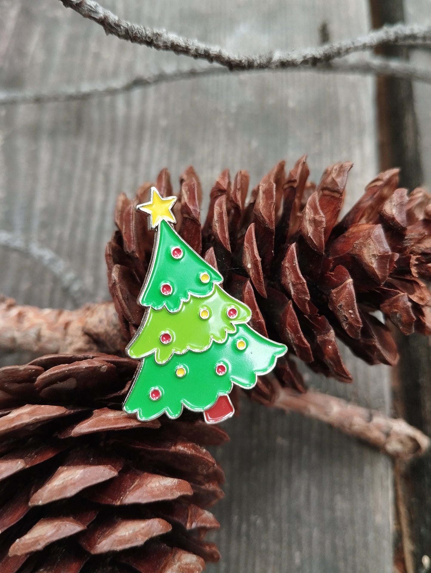 Χριστουγεννιάτικη Καρφίτσα Σμάλτου