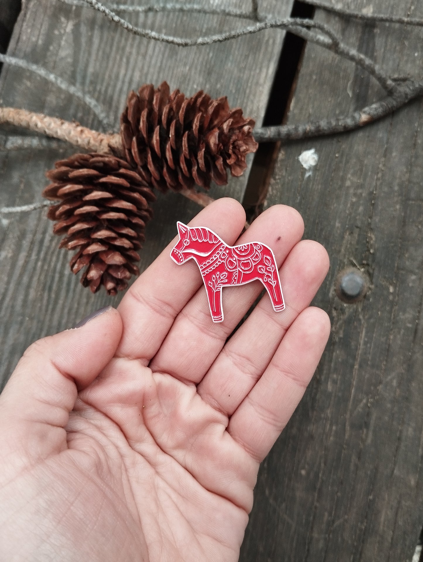 Χριστουγεννιάτικη Καρφίτσα Σμάλτου