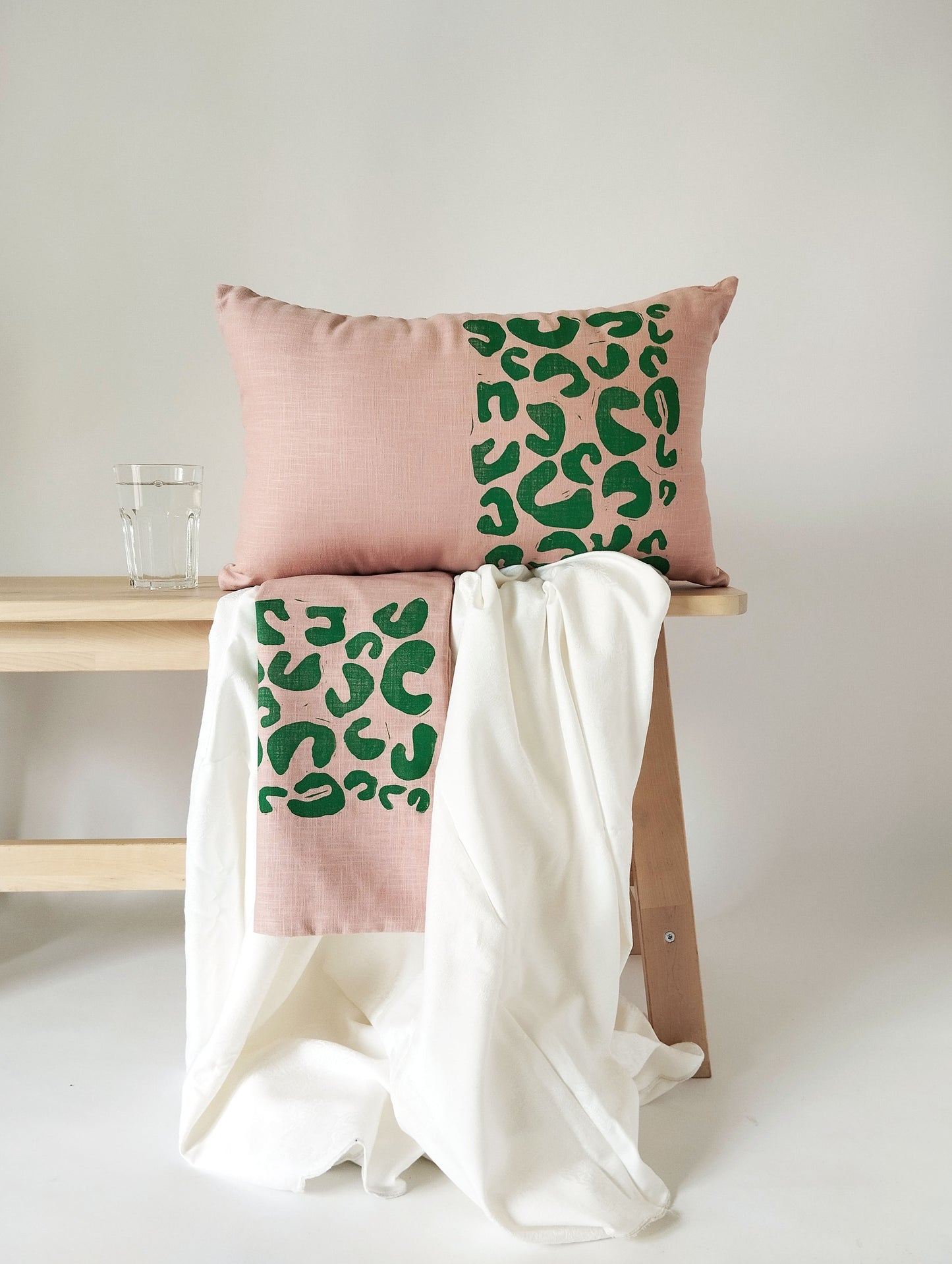 Colorful Animal Print Linen Pillow